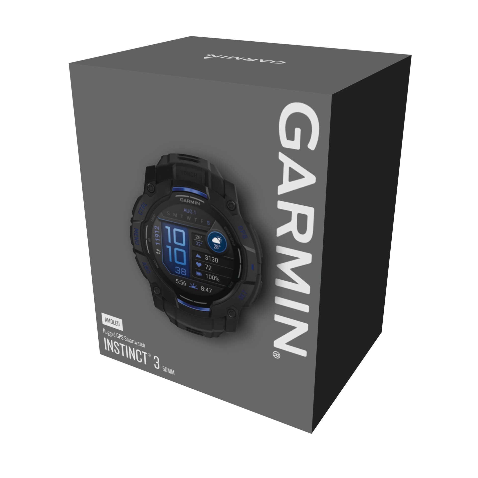 Garmin Smartwatch »Instinct 3 AMOLED«(50/ 1,3 ″) Garmin