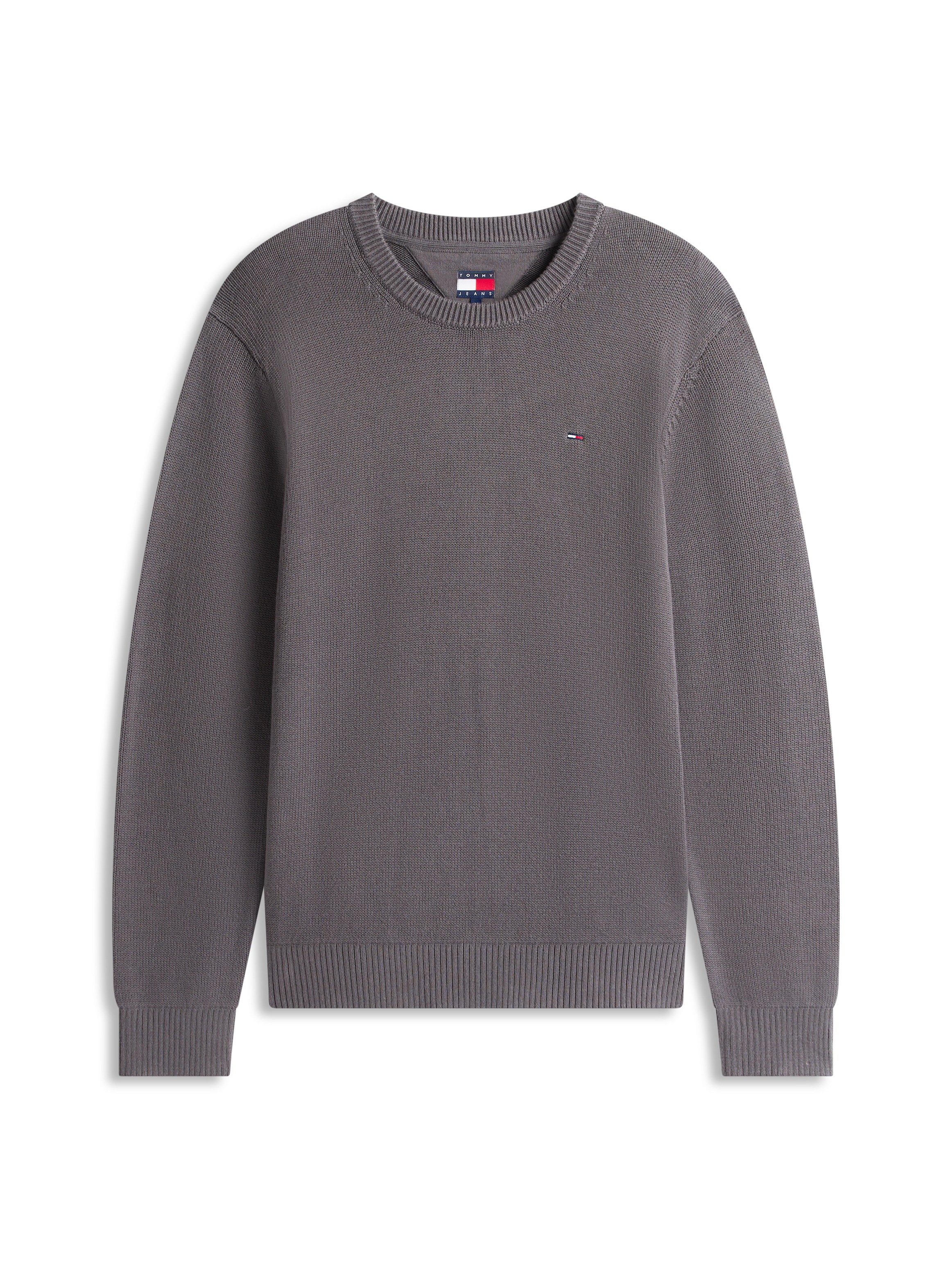 Tommy Jeans Rundhalspullover Slim fit mit Rundhalsausschnitt