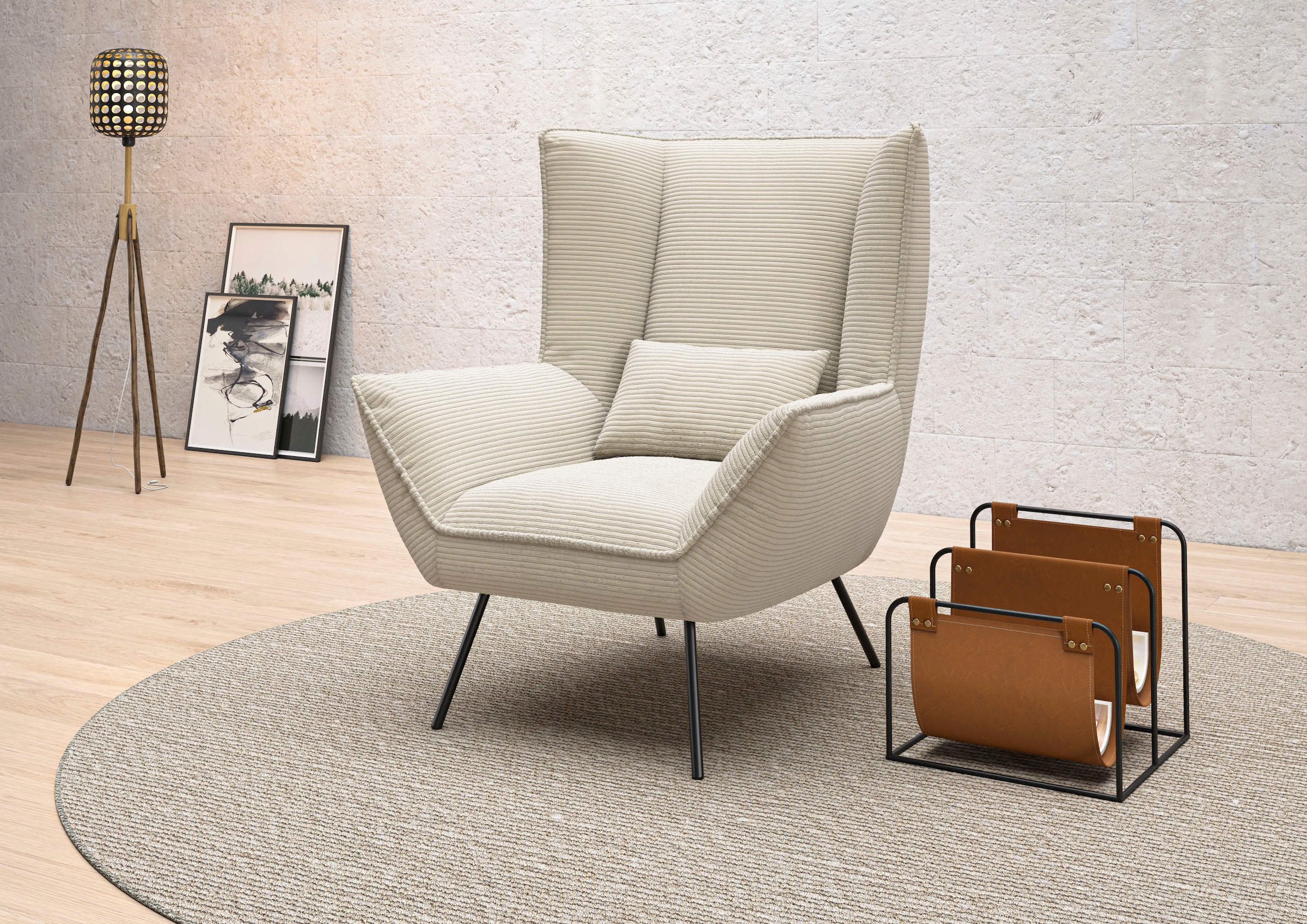 Home affaire Fauteuil »Kilrea Relaxsessel, Ohrensessel« Dossier extra haut