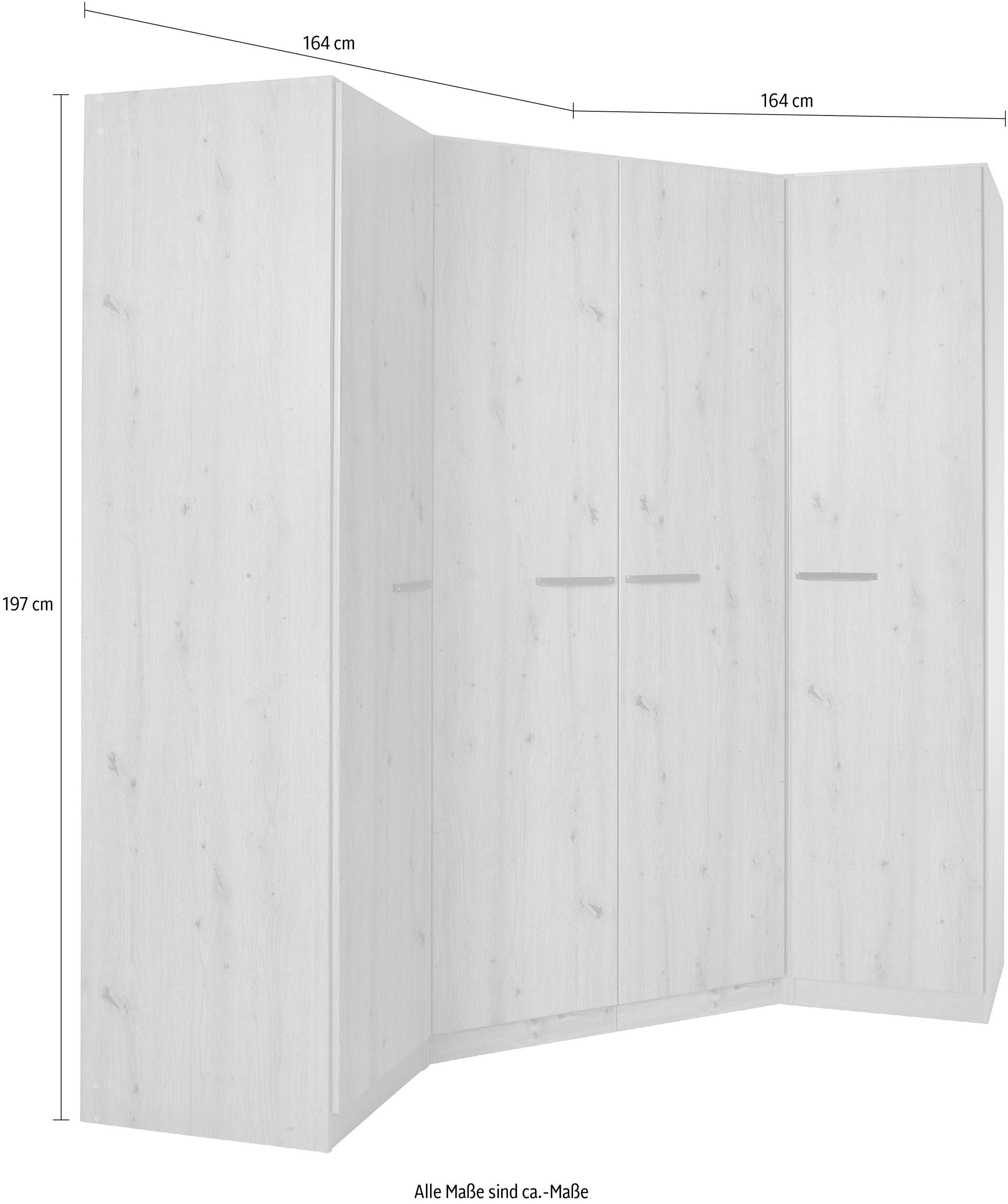 rauch Schrank-Set »Kleiderschrank Schrank Garderobe Wäscheschrank VANDOR« Set, 