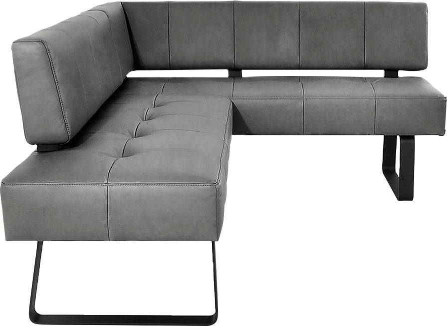 K+W Komfort & Wohnen Banc d'angle »Spider II« couture assise, confortable grâce à la construction sandwich, 2 dimensions réglables