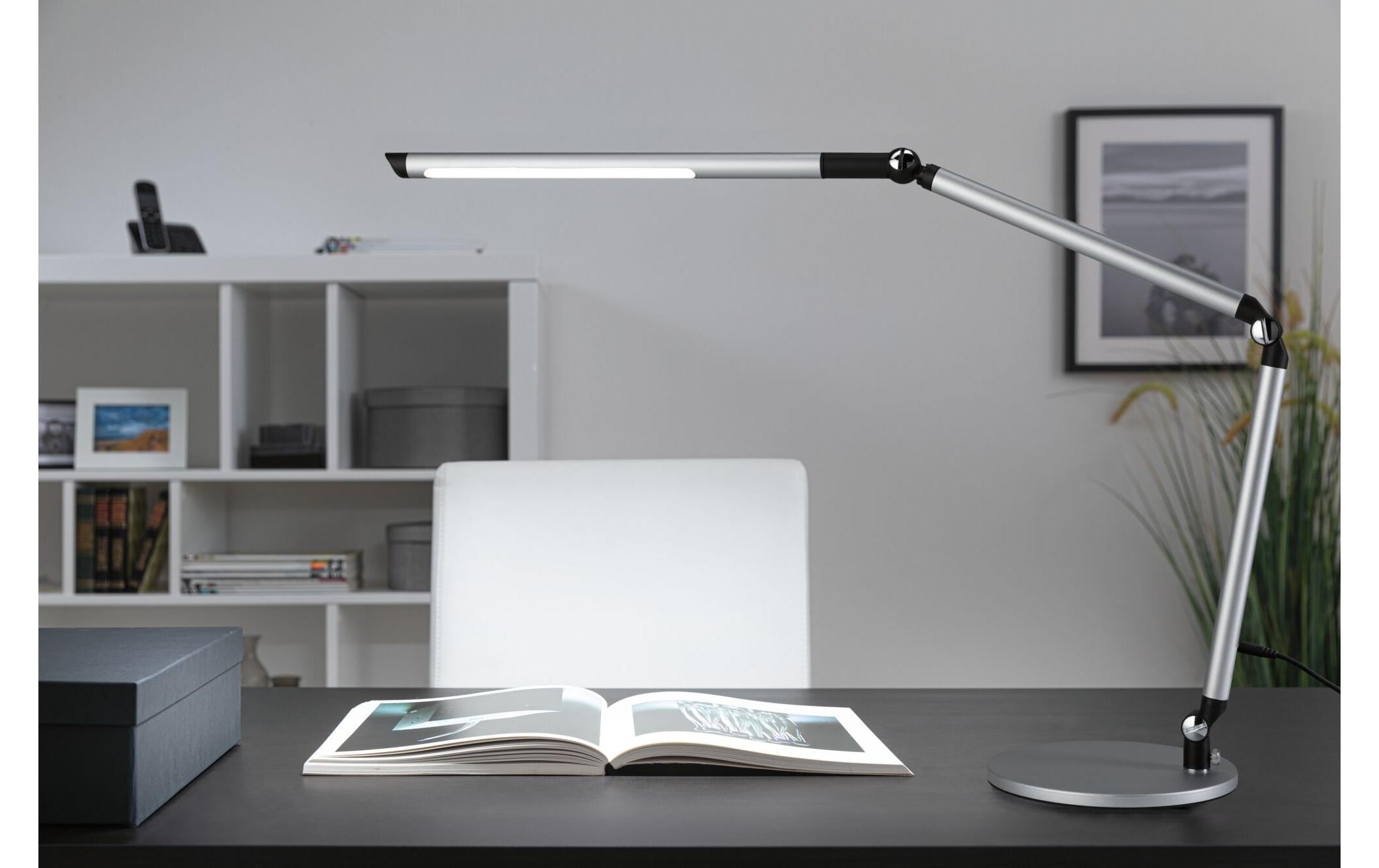 Paulmann LED Schreibtischlampe »Paulmann Schreibtischleuchte LED 3-Step-Dim Silber« LED-Modul kaltweiss | warmweiss
