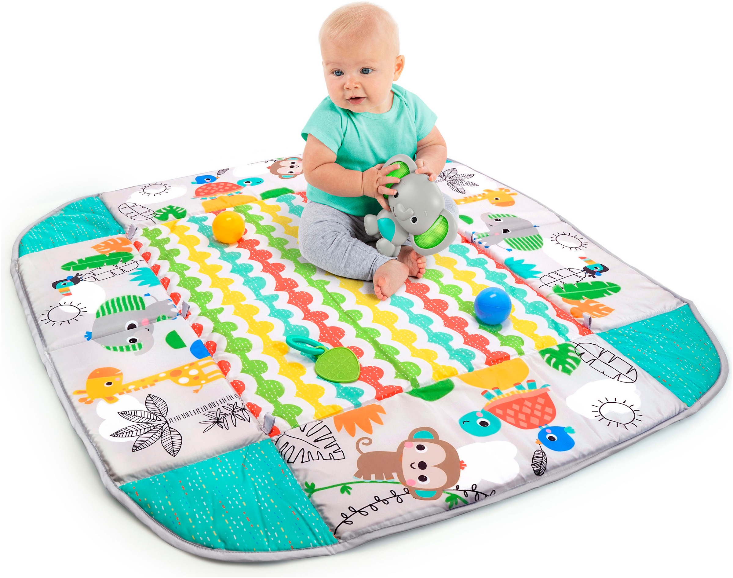 Bright Starts Spielbogen »5-in-1 Your Way Ball Play™ Activity Gym & Ball Pit - Totally Tropical™« mit Licht und Sound
