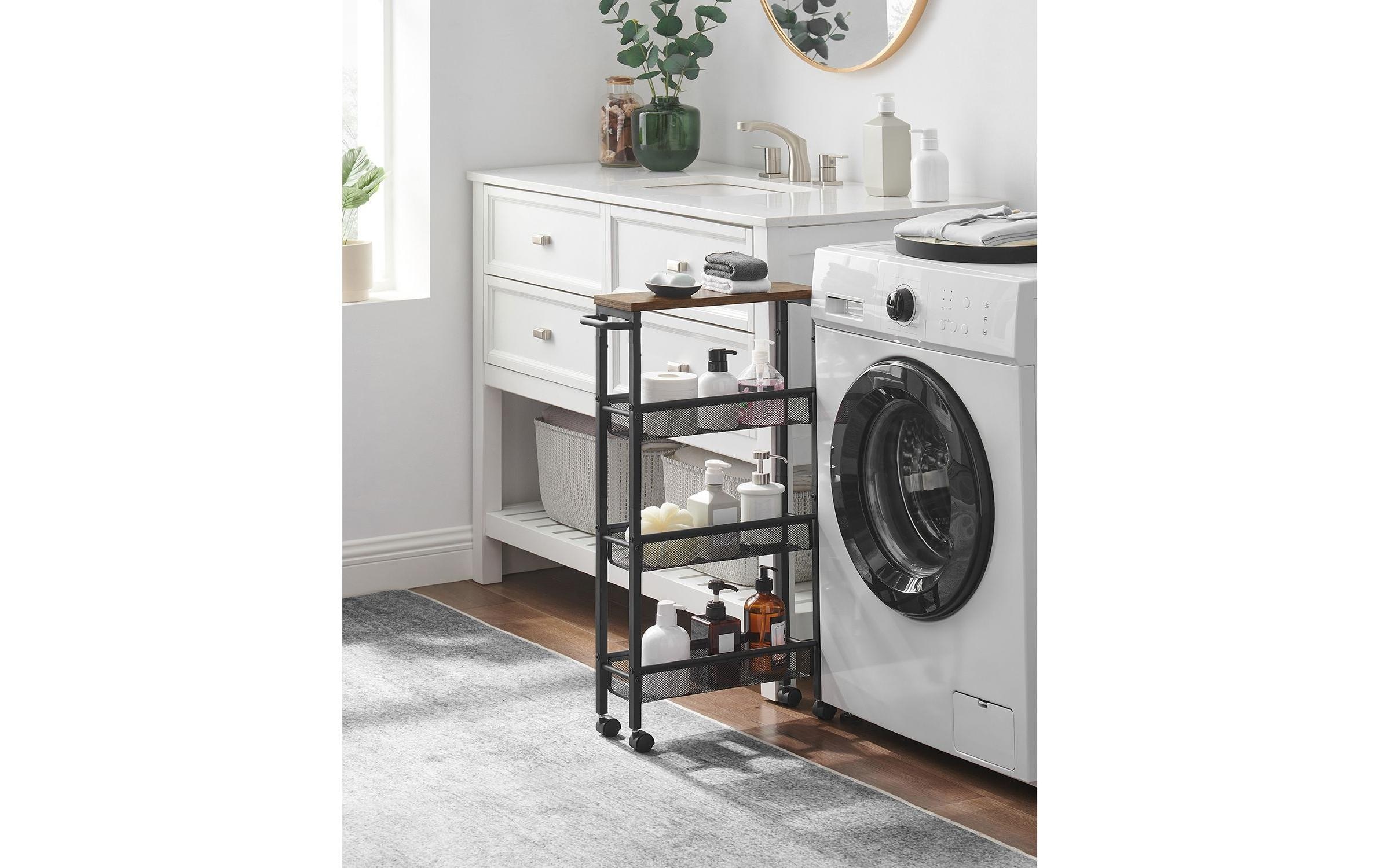 VASAGLE Rollwagen »besonders schmal mit 4 Ebenen«