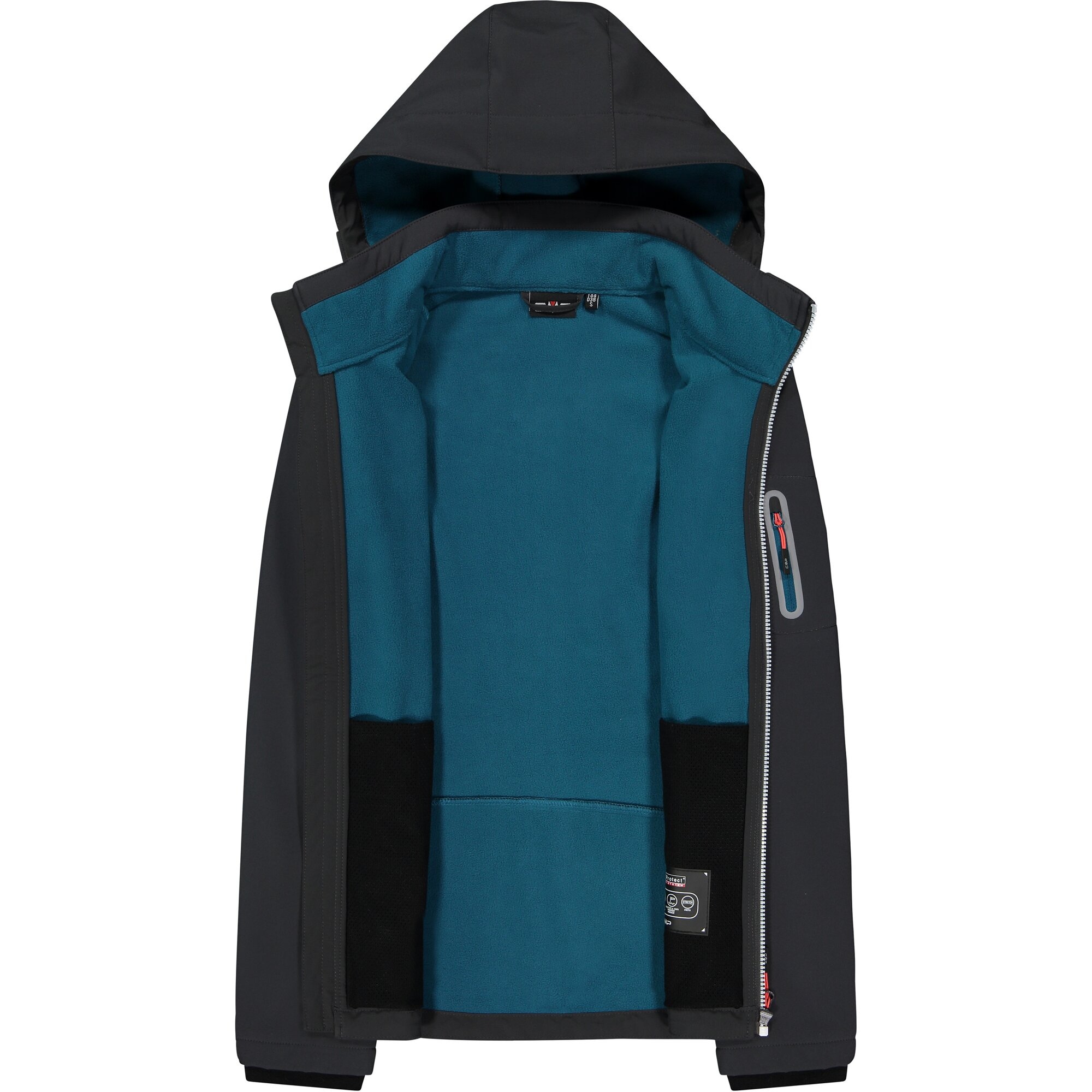 CMP Softshelljacke »WOMAN JACKET ZIP HOOD« 1 Stk. tlg. mit Kapuze Wärmend & wind- & wasserabweisend, Übergangsjacke