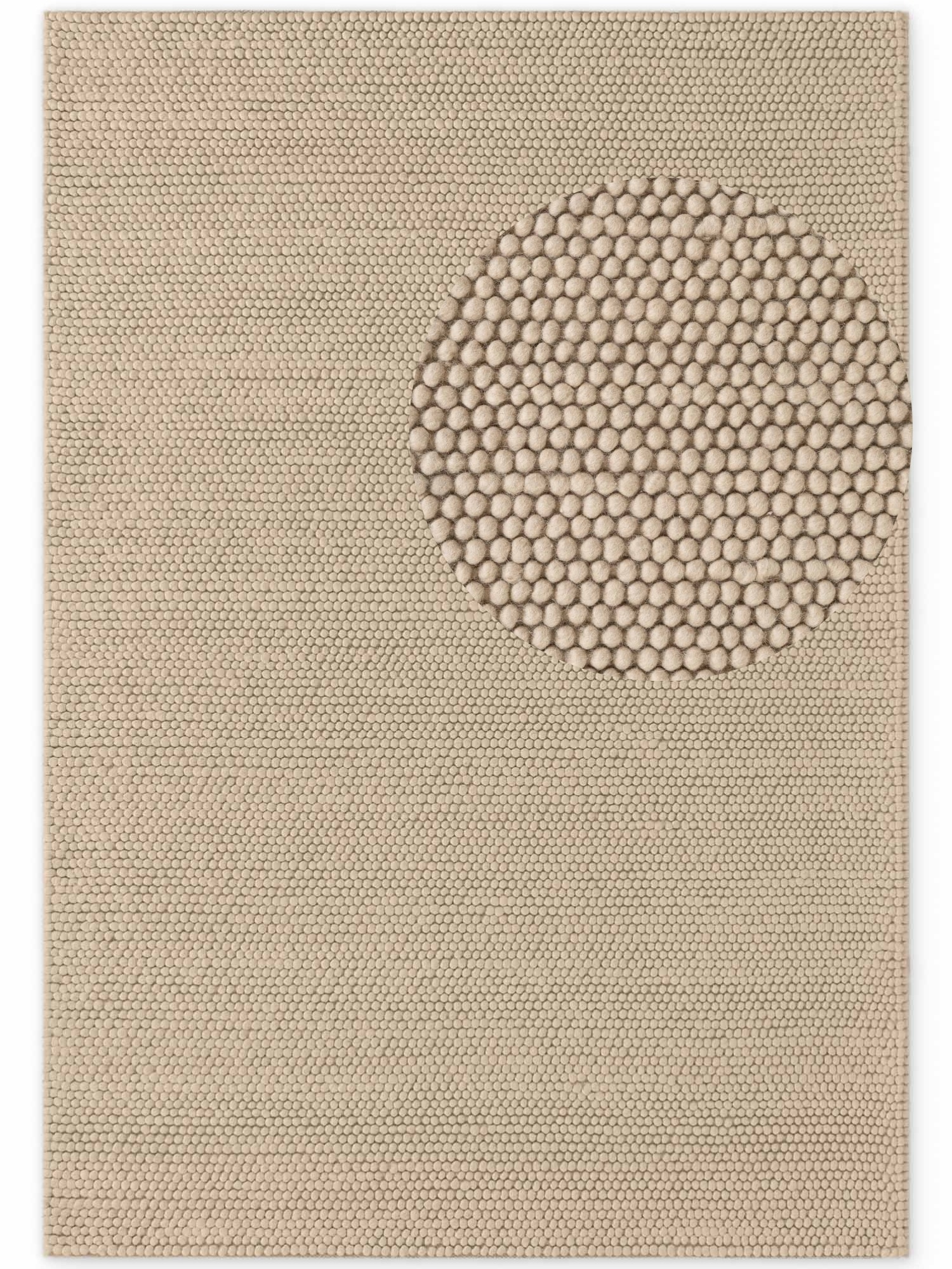 Ted Baker Tapis en laine »Diana« Rectangulaire 16 mm Höhe Wolle, Natur, Handgemacht, Wohnzimmer, Esszimmer, Schlafzimmer, Skandi