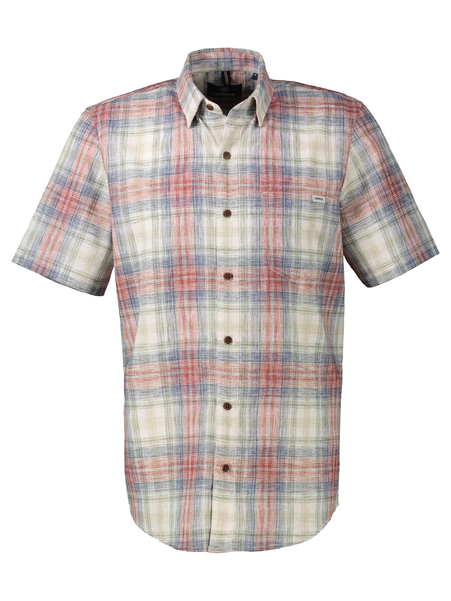 LERROS Kurzarmhemd »Karohemd aus sommerlichem Strukturgewebe«