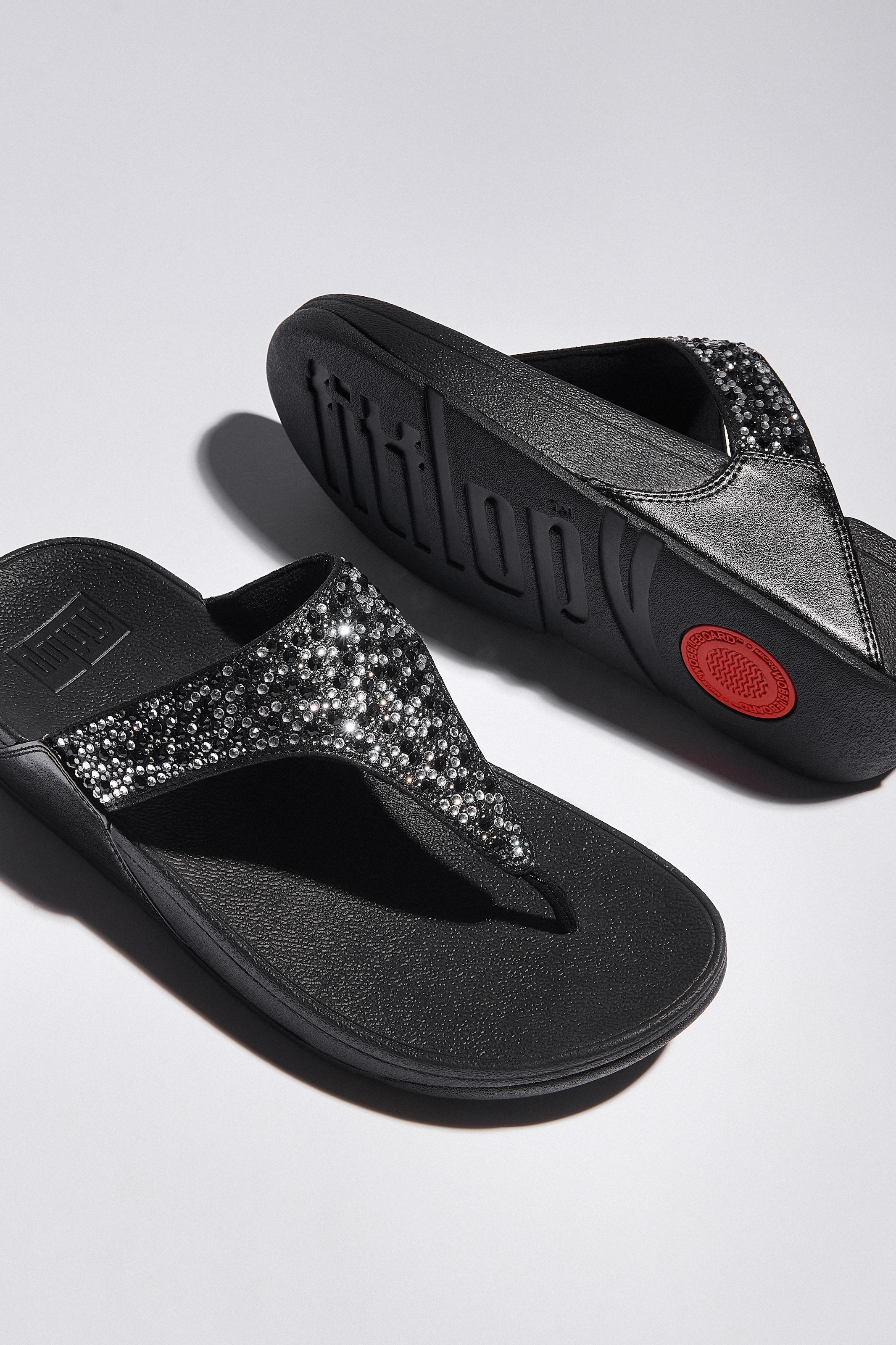 Fitflop Zehentrenner »LULU CRYSTAL«  , Sandale, Pantolette mit Schmucksteine