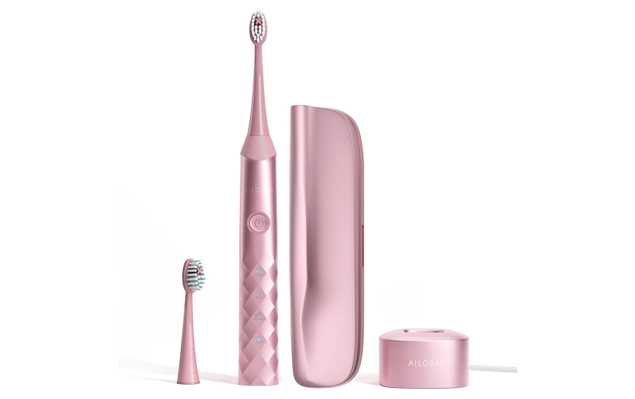AILORIA Brosse à dents électrique »Schallzahnbürste Shine Bright Set« Schallzahnbürste Sommer-Edition mit Etui