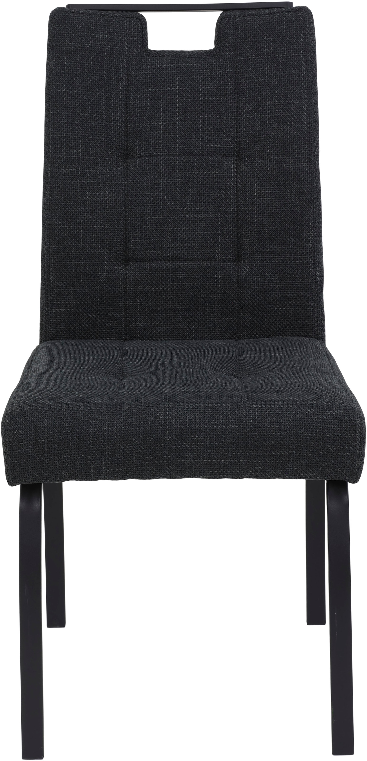 HELA Chaise à 4 pieds »LINZ, Esszimmerstuhl, Komfortstuhl« (Set) 2 cuisXL-Sitz,elegante Griffleiste,Komfortsitz mit Federkern,140kg belastbar