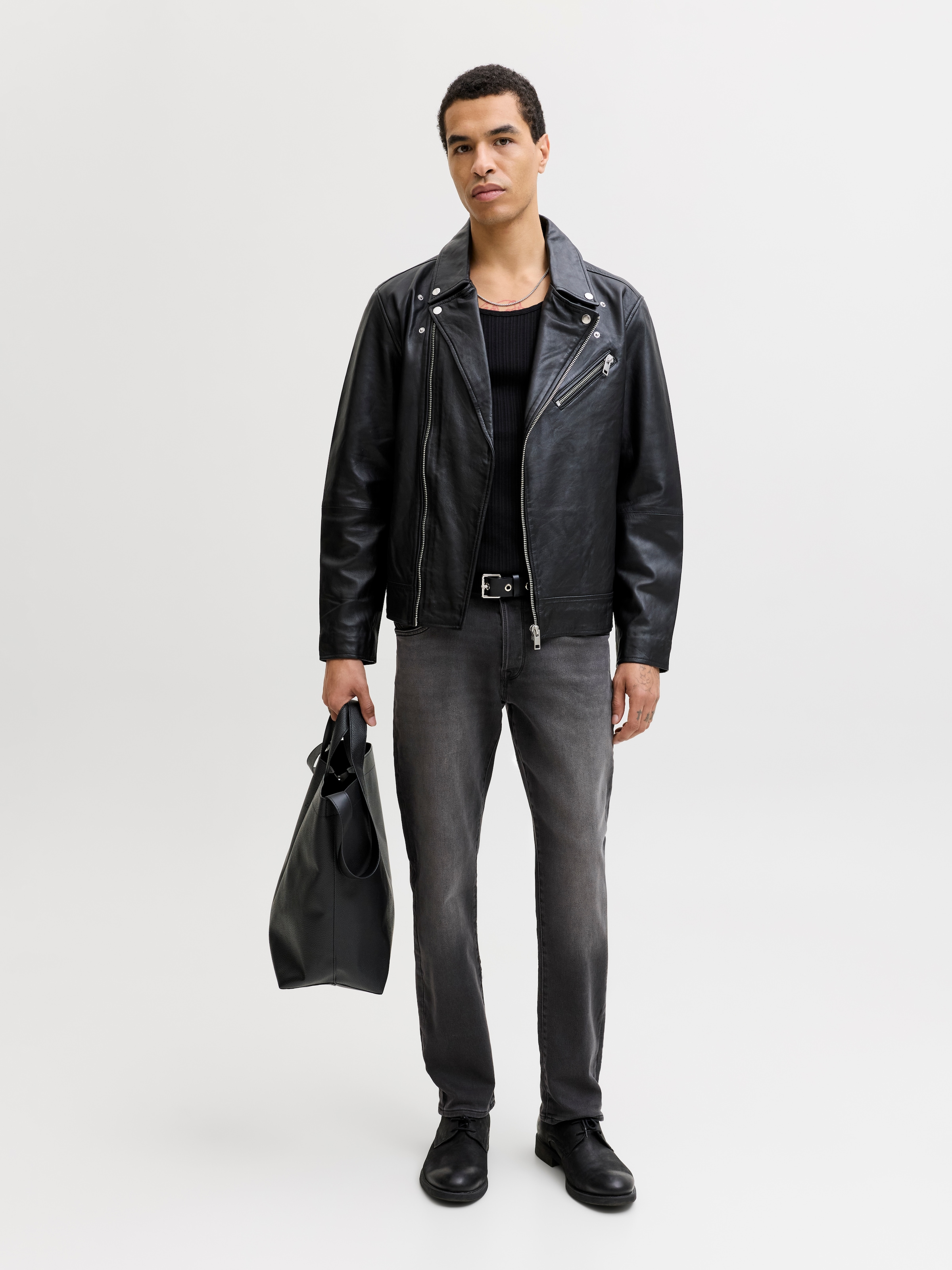 Jack & Jones Jeans taille basse »JJIMIKE mit Stretch, Used-Look und bequemer Passform« mit Abriebeffekten