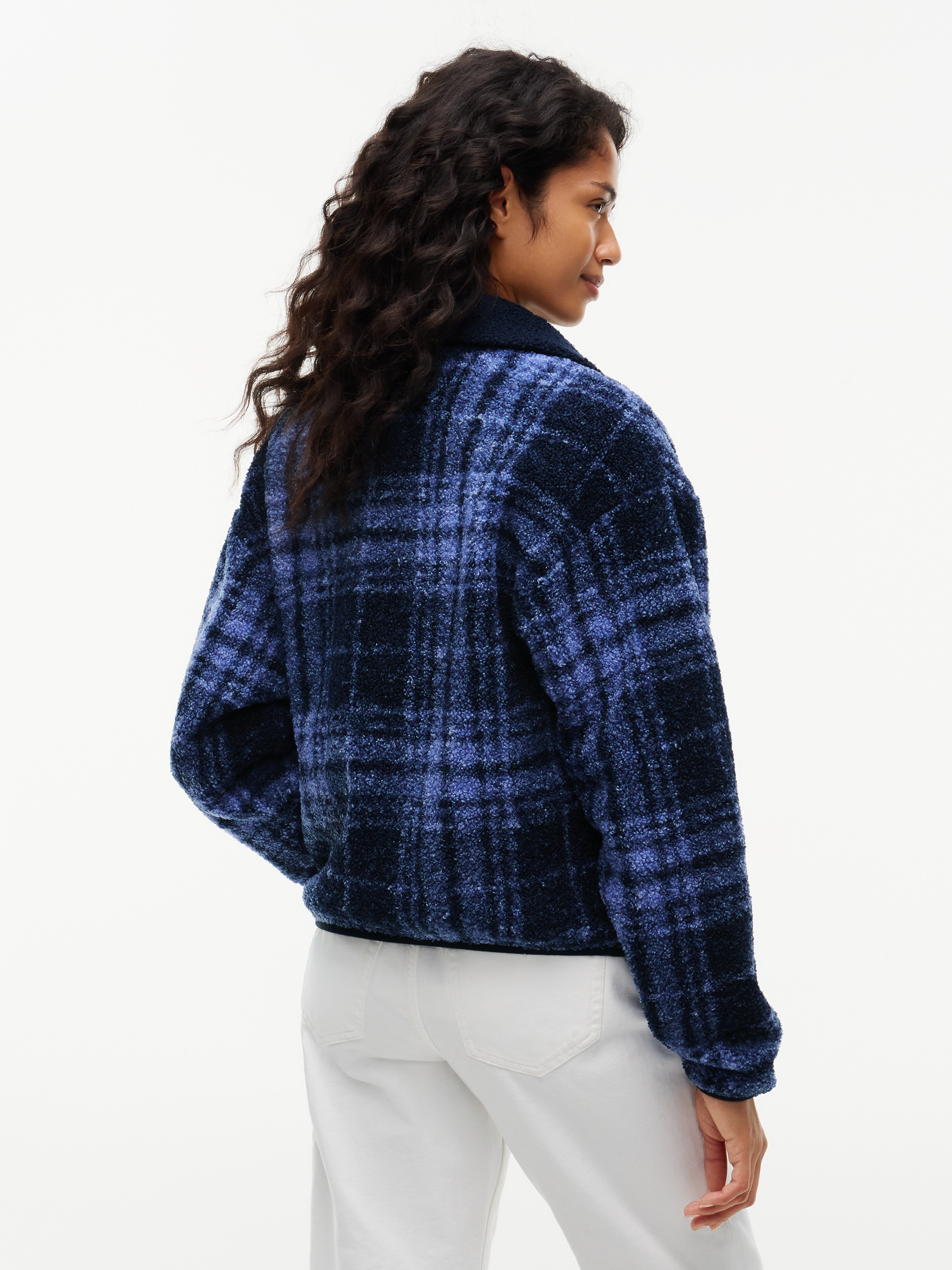 Tommy Jeans Sweatjacke »TJW S FLAG ZIP THRU TEDDY EXT« Kunstfaser