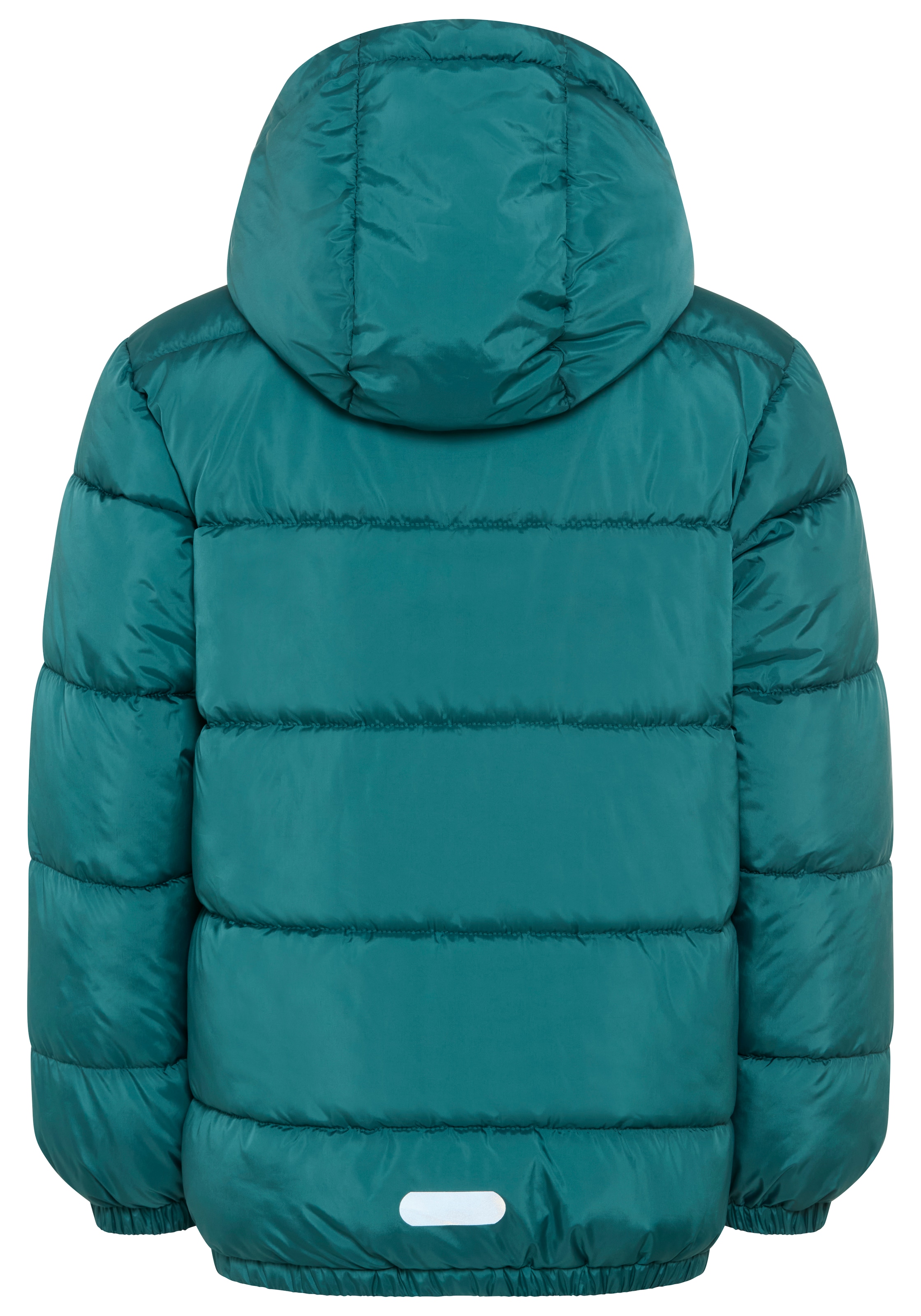 KangaROOS Veste d'hiver »warme Outdoor Steppjacke mit KangaROOS Print« avec capuche Veste chaude d’hiver avec imprimé logo réfléchissant
