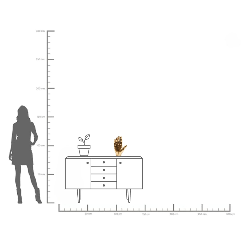 Kare Design Dekoobjekt »Deko Objekt Mano Gold 35cm«