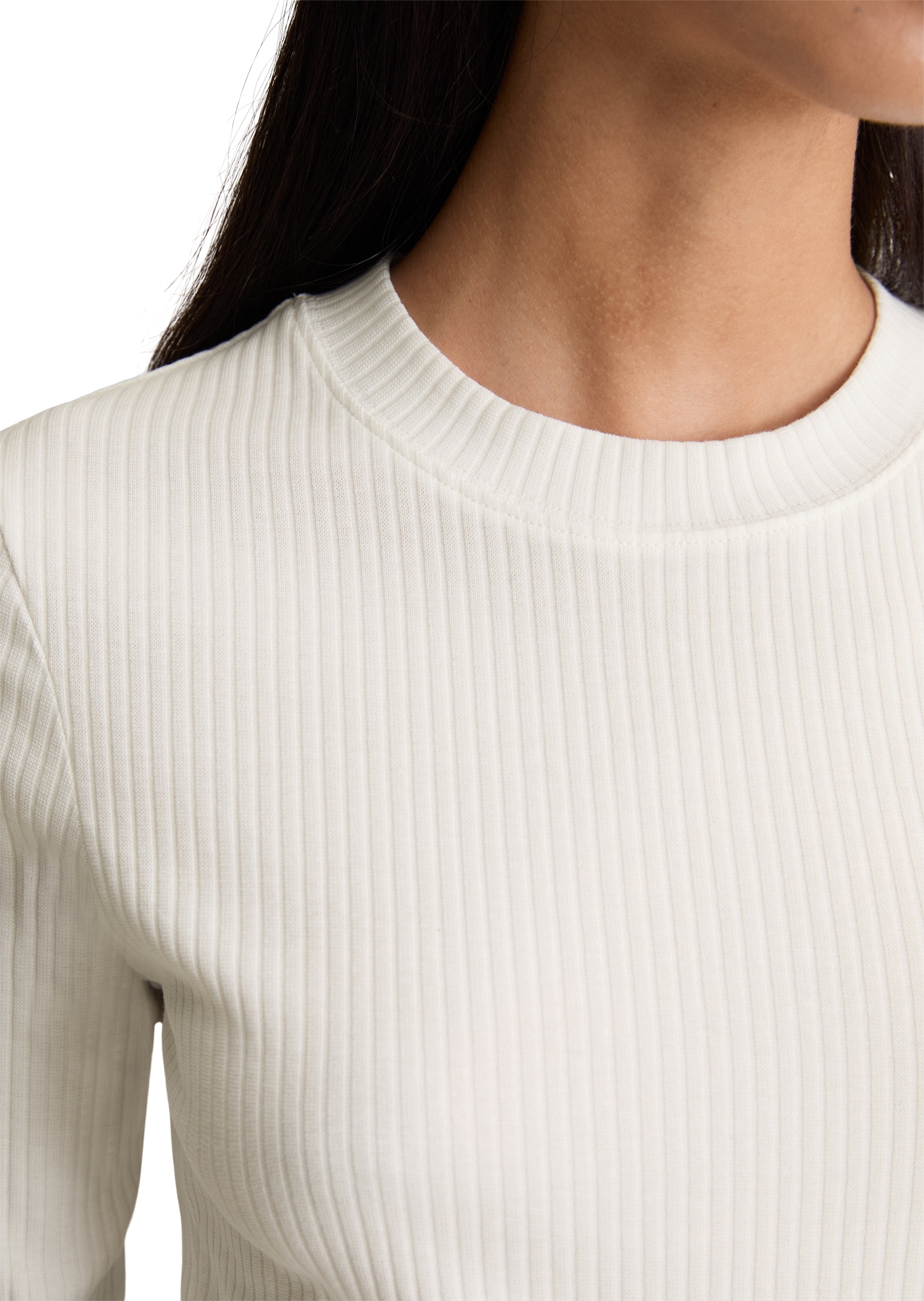 Marc O'Polo DENIM T-shirt à manches longues Rundhalsausschnitt, slim fit, Bio-Baumwolle