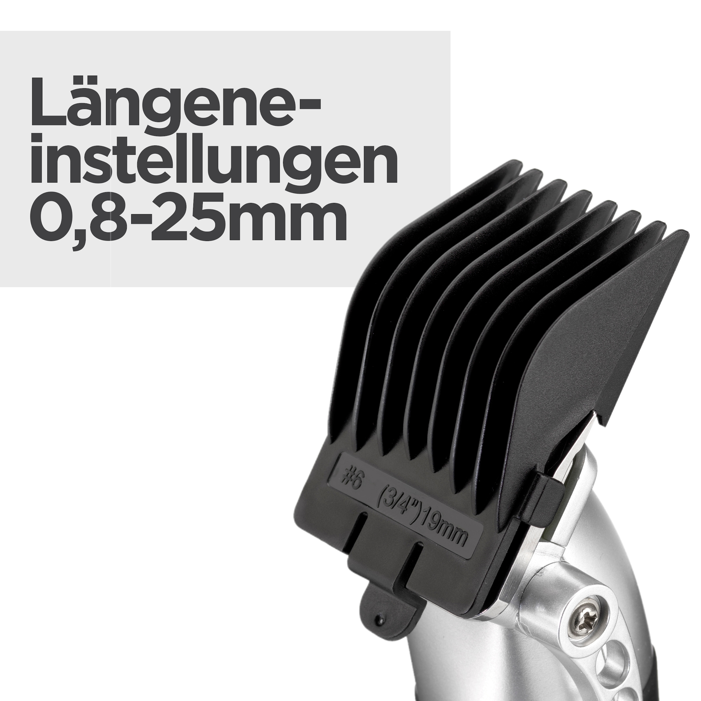 BaByliss Haarschneider »Lithium Power Haarschneider Set, E812E« 10 Aufsätze Lithium-Ionen-Akku, 10 Kammaufsätze, 50 Schnittlängen