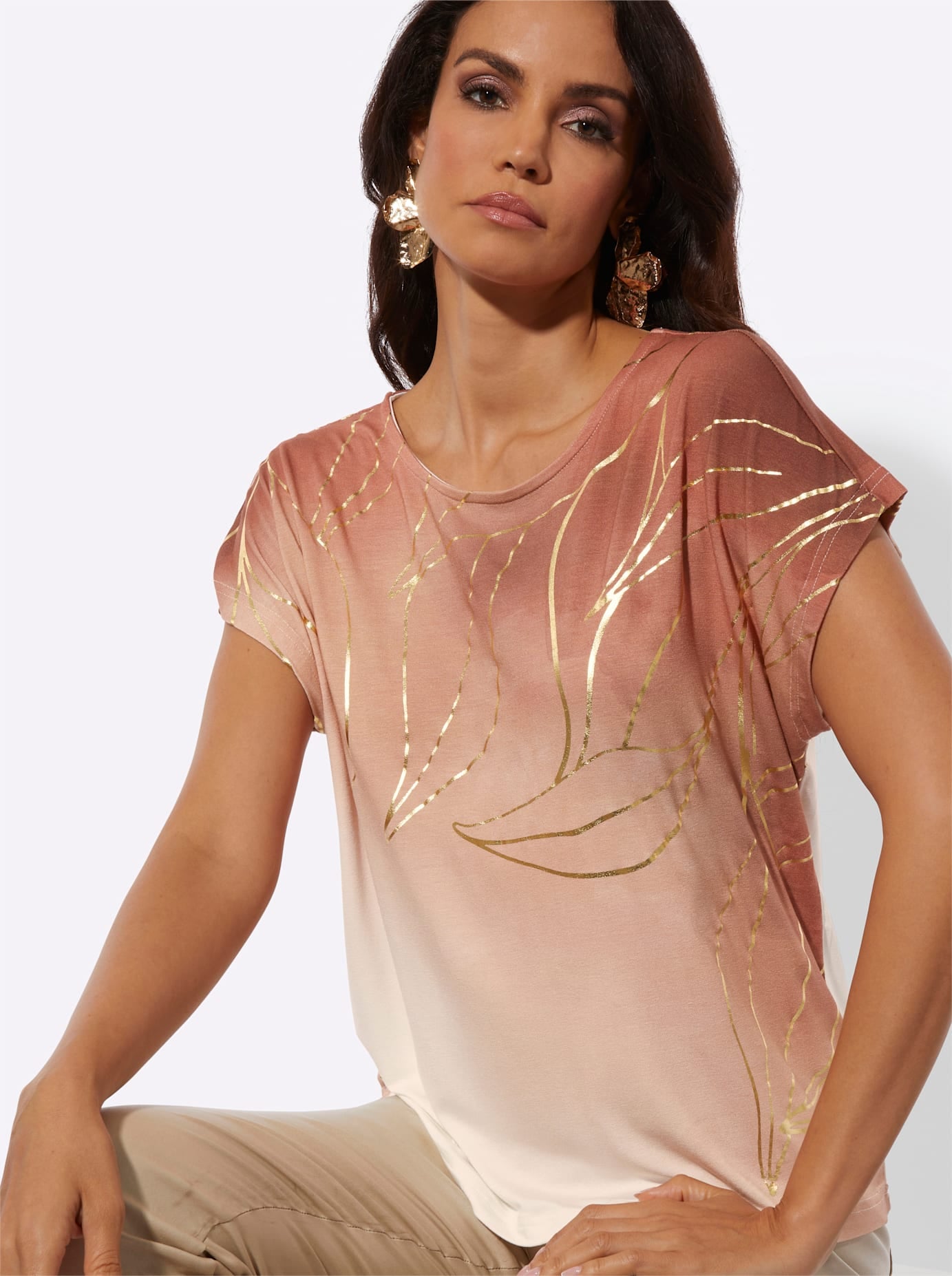 creation L Print-Shirt »Druck-Shirt« 1 tlg.