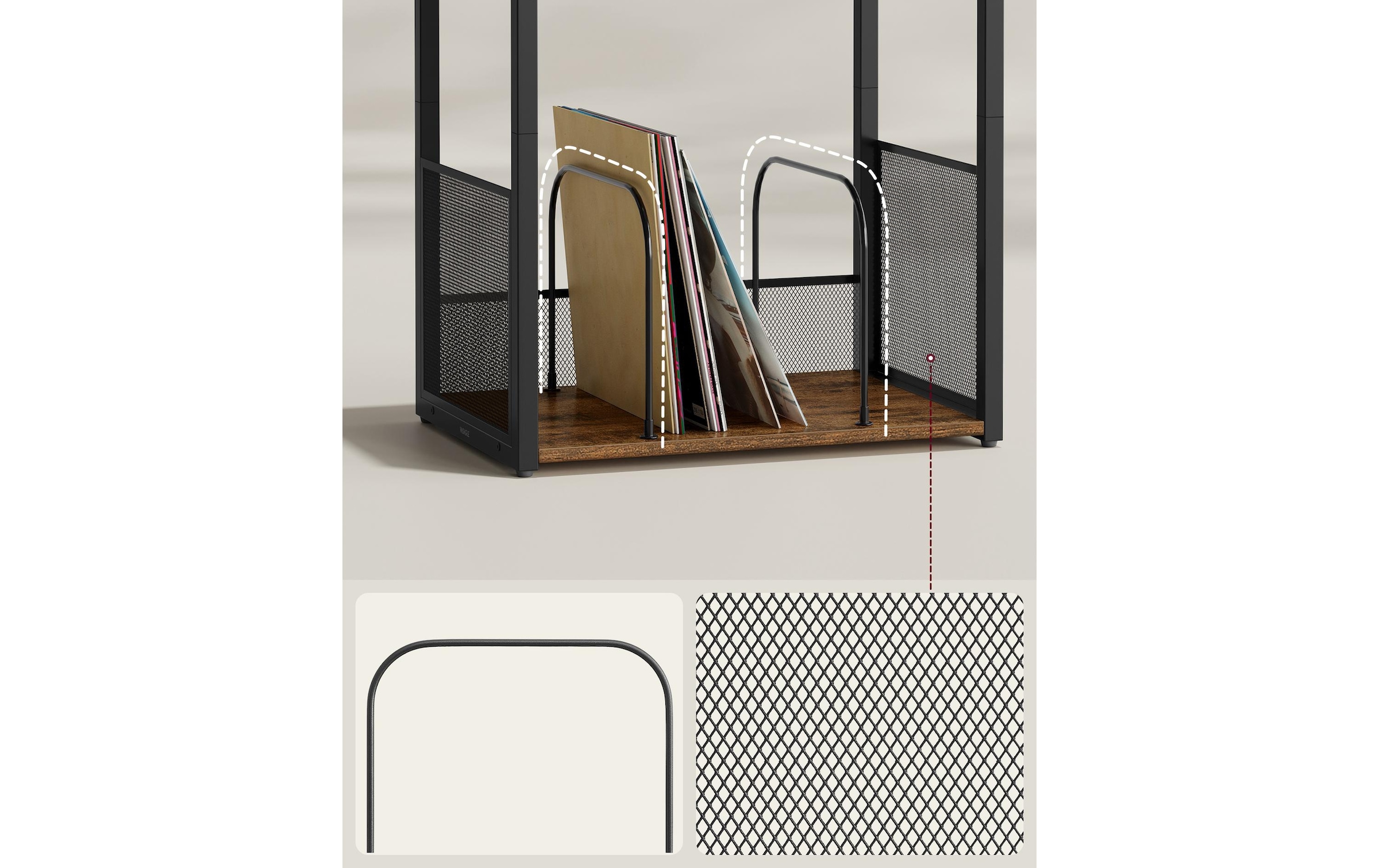 VASAGLE Table d'appoint »43 x 69 cm«