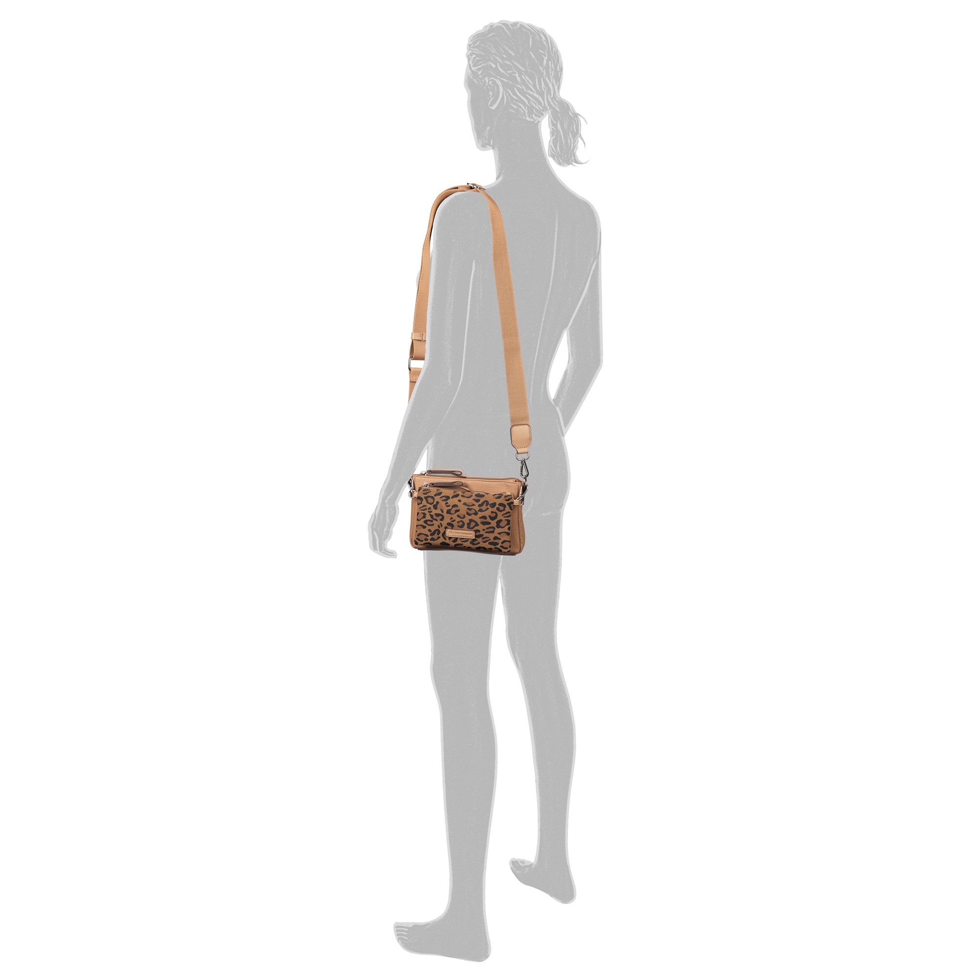 TOM TAILOR Sac à bandoulière »Jamila« sac bandoulière pour dames, sac 2 en 1 avec poche avant