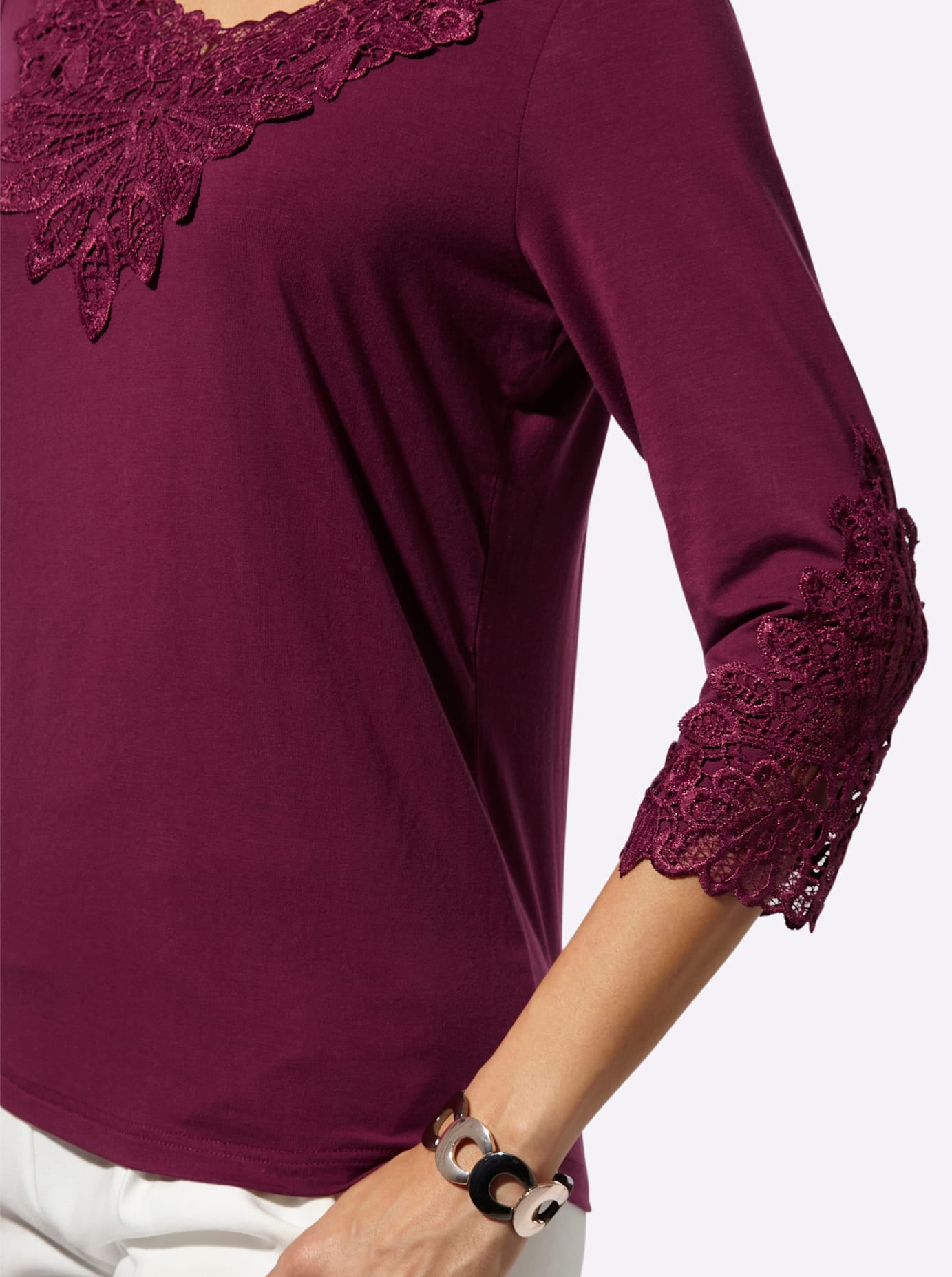 creation L Chemise en dentelle »Lyocell-Shirt« 1