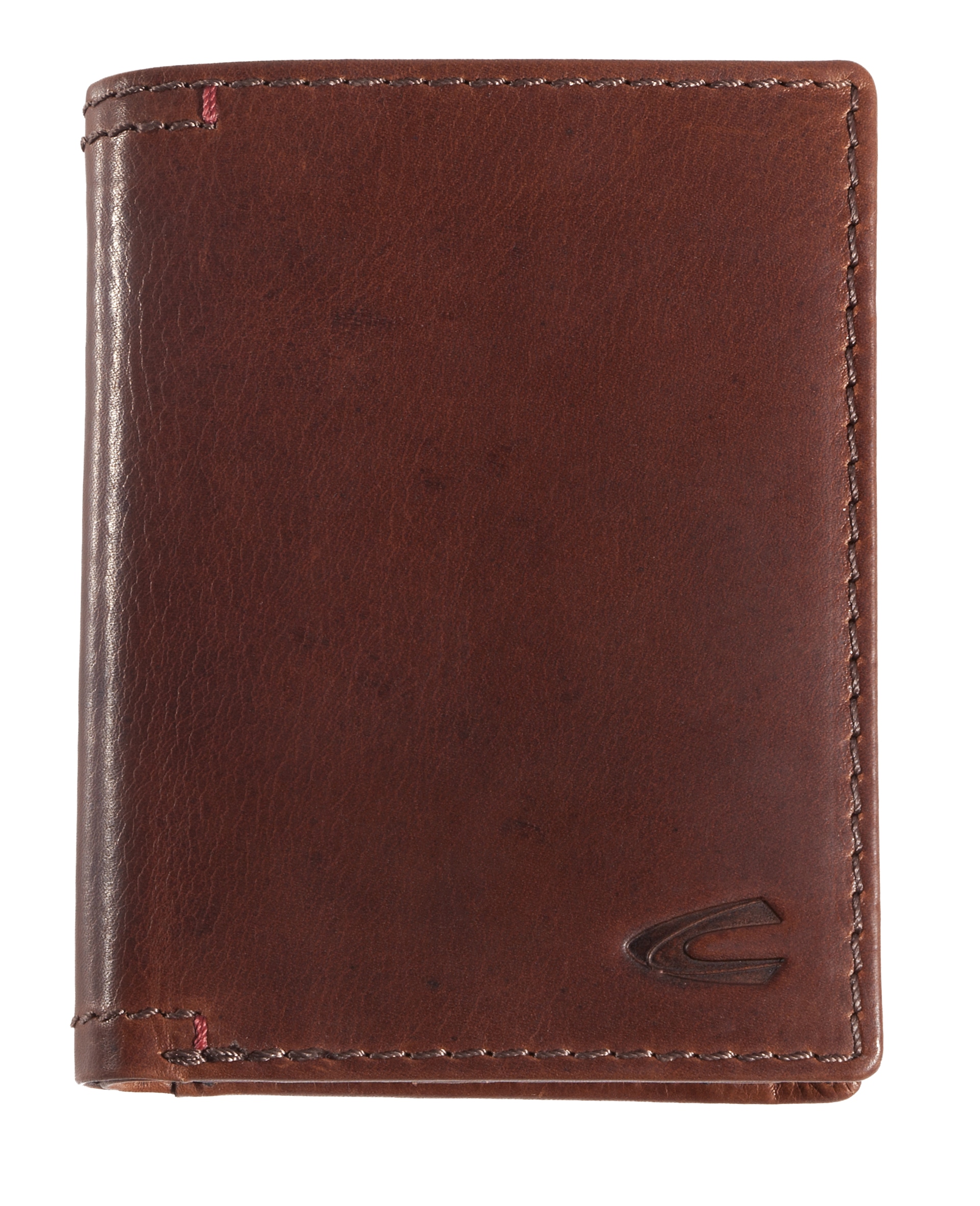 camel active Porte-monnaie »Salamanca« portefeuille, porte-monnaie avec détail de couture à la main contrasté