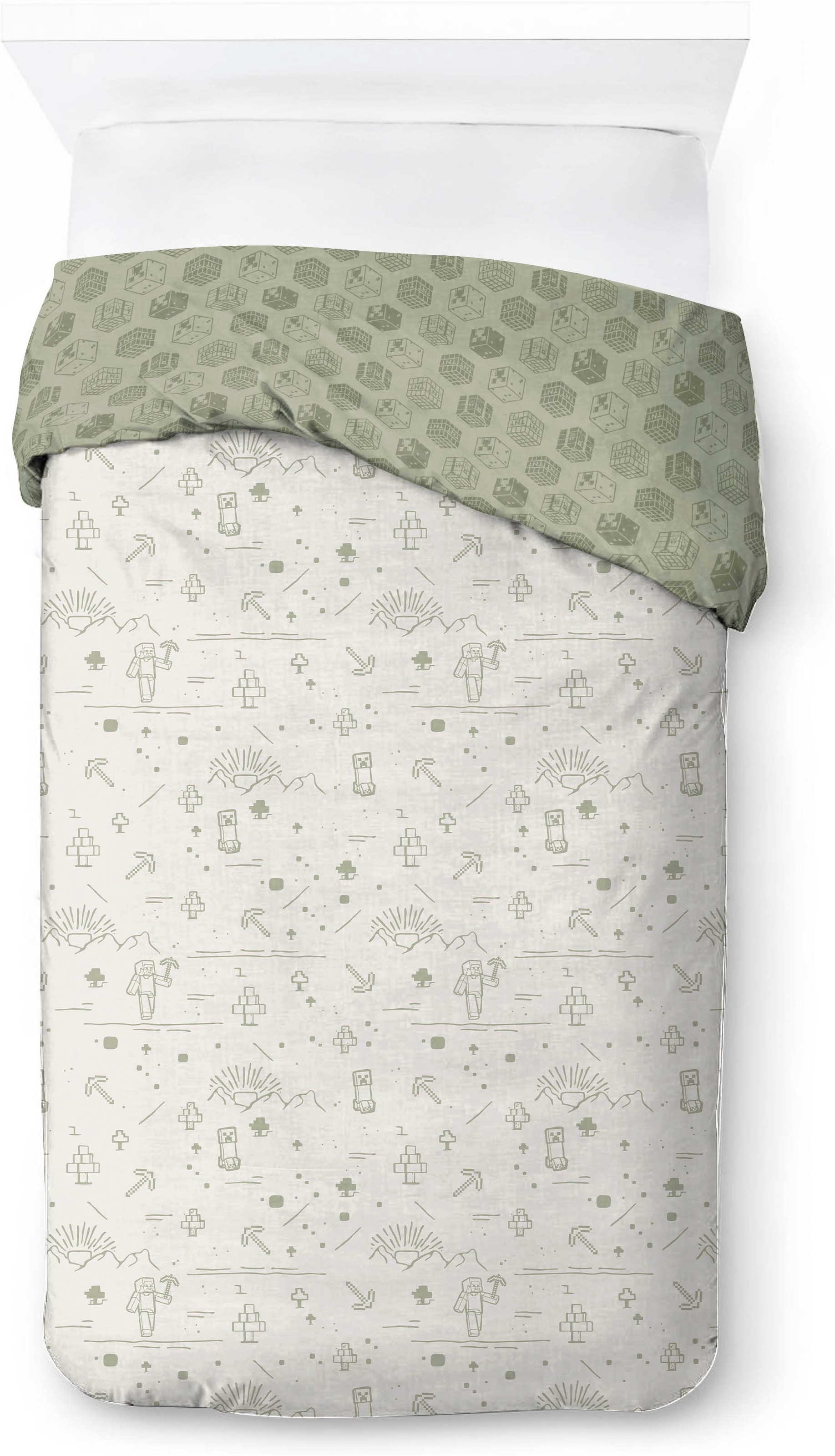 Minecraft Linge de lit pour enfants »Minecraft Heritage« 2 100% coton