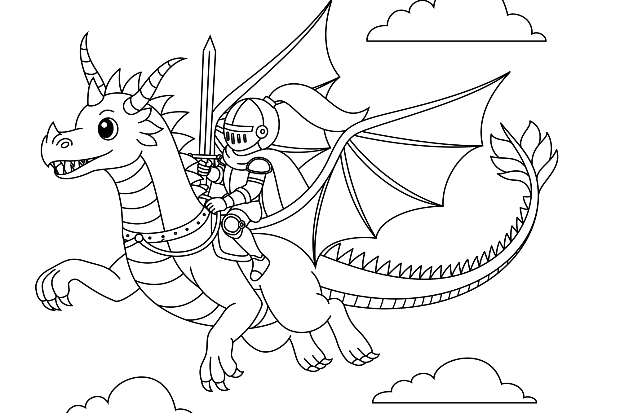 queence Image »Fliegender Drache & Ritter« Chevalier | Contes de fées | Dragons | Fantaisie classique | Fille | Images d'équitation | Images de contes de fées | Personnages 1 cuis tlg. tableau mural DIY en Dibond
