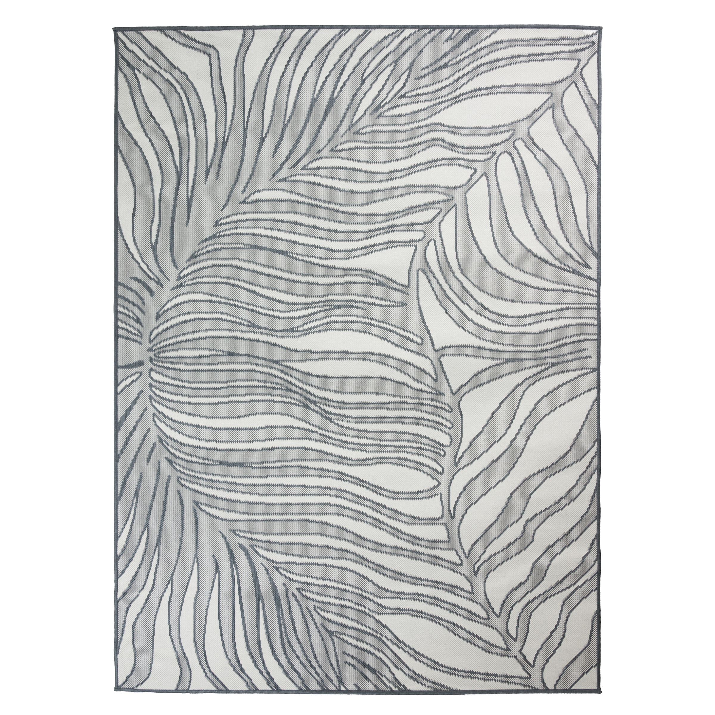 s.Oliver Tapis »Skadom, Wende-Teppich im Blatt Design, auch für Balkon und Terrasse« Rectangulaire 5 mm Höhe für In- und Outdoor geeignet, wetterfest & UV-beständig,