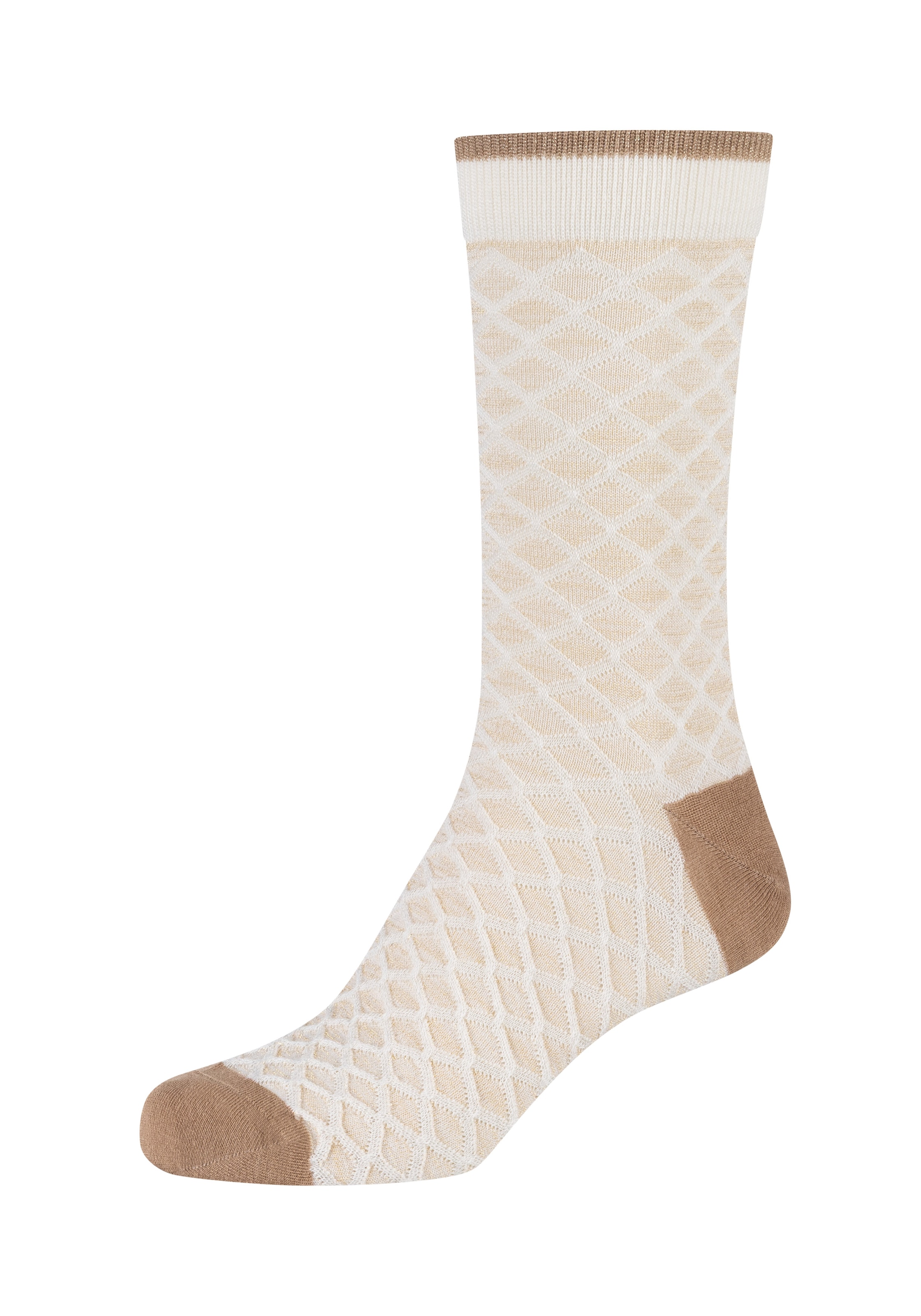 Camano Socken mit Wabenstruktur, im 4-Paar-Set