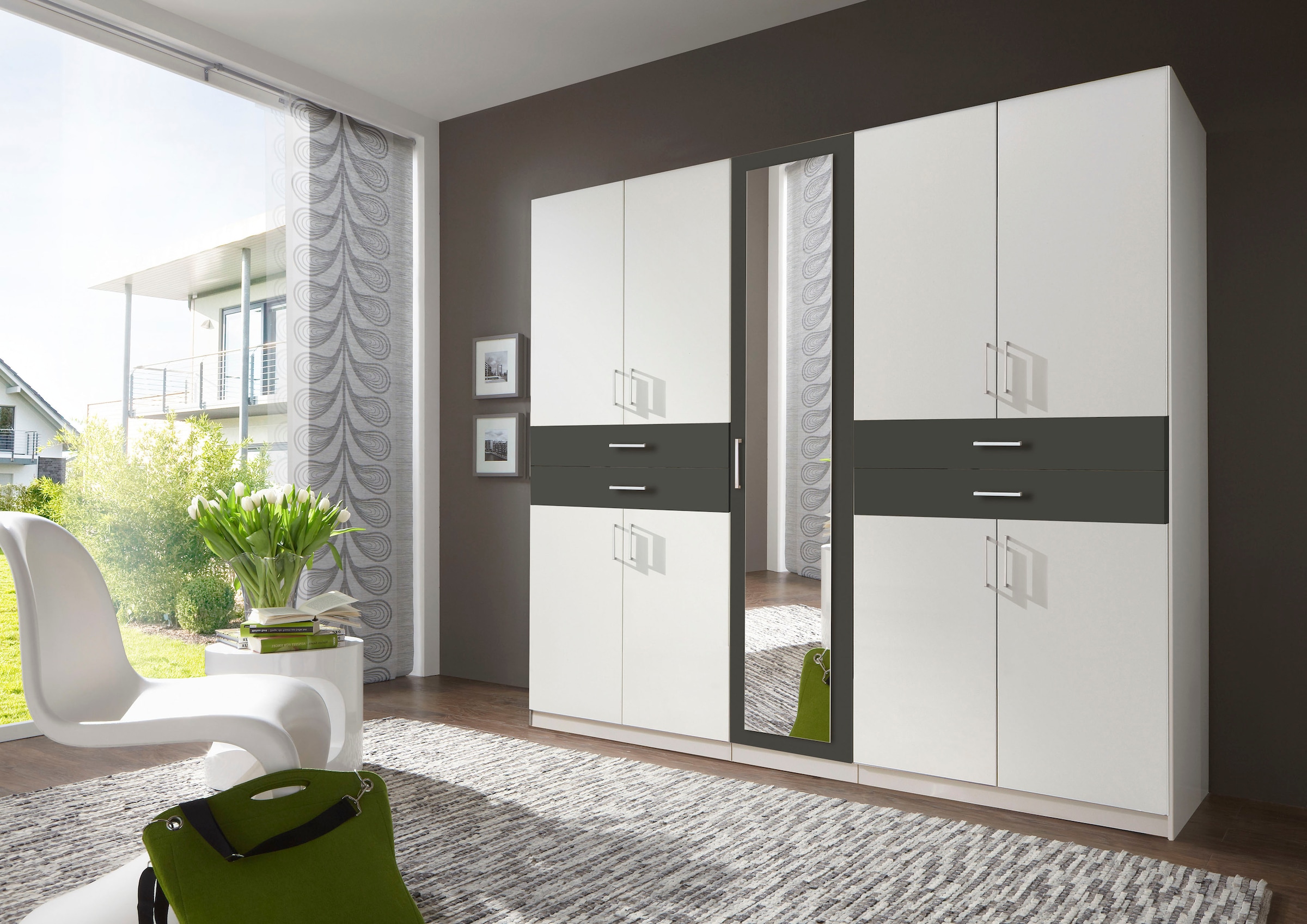 Wimex Armoires à vêtements »Taiga Kleiderschrank mit Spiegel OTTOs Choice Topseller« mit Schubladen auf bequemer Höhe