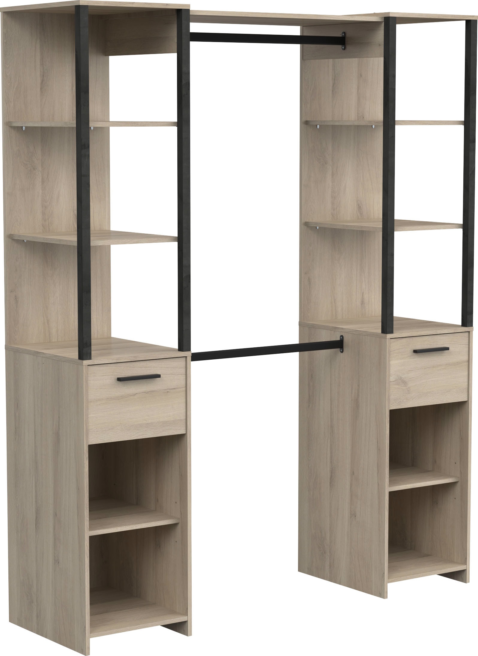 Demeyere GROUP Armoire à rideaux »Gary« L/H/P env. 160/200/50 cm,  Design peu encombrant,