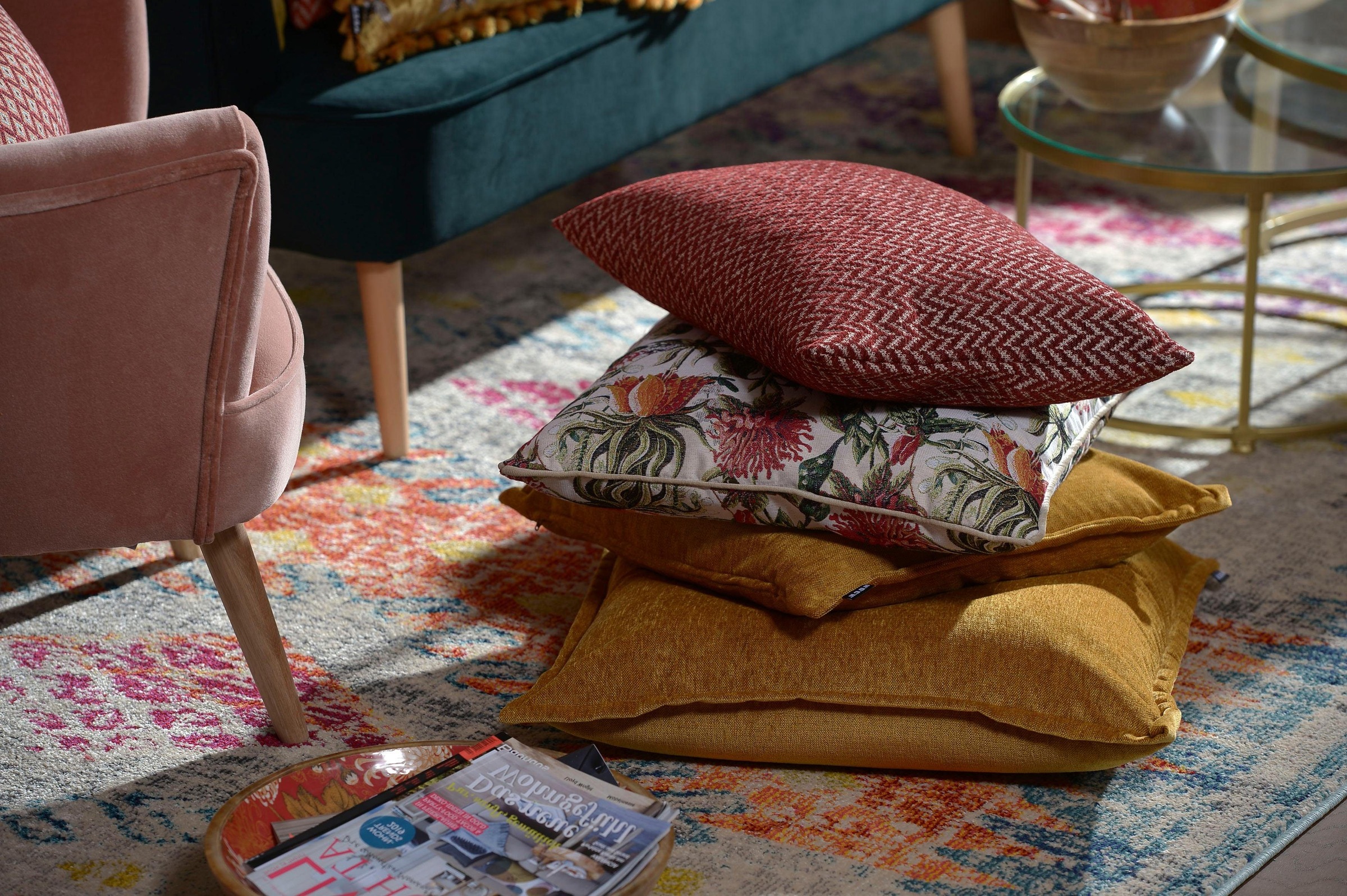 H.O.C.K. Dekokissen »Bizantina« mit umlaufender Biese