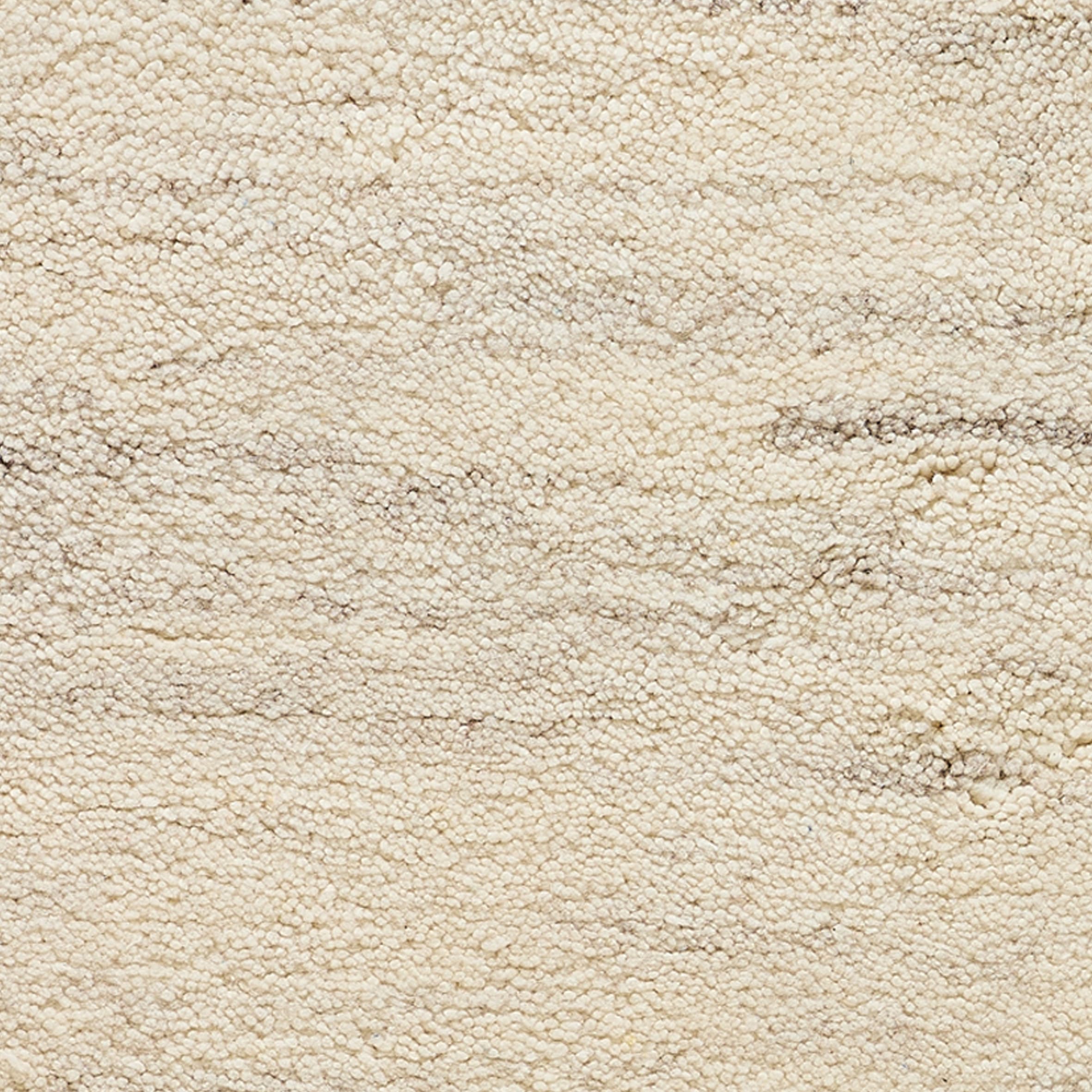 THEKO Tapis d'Orient »Atlas Nomad Uni« Rectangulaire 24 mm Höhe echter Berber aus Marokko, reine Wolle, Woll-Shaggy, handgeknüpft