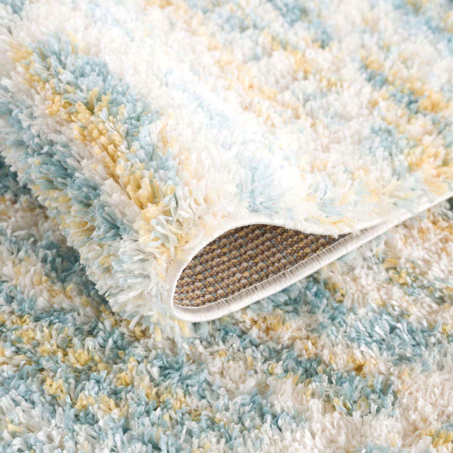 Carpet City Hochflor-Teppich »Pulpy 557« rechteckig 30 mm Höhe besonders weich, Ethno Look, ideal für Wohnzimmer & Schlafzimmer