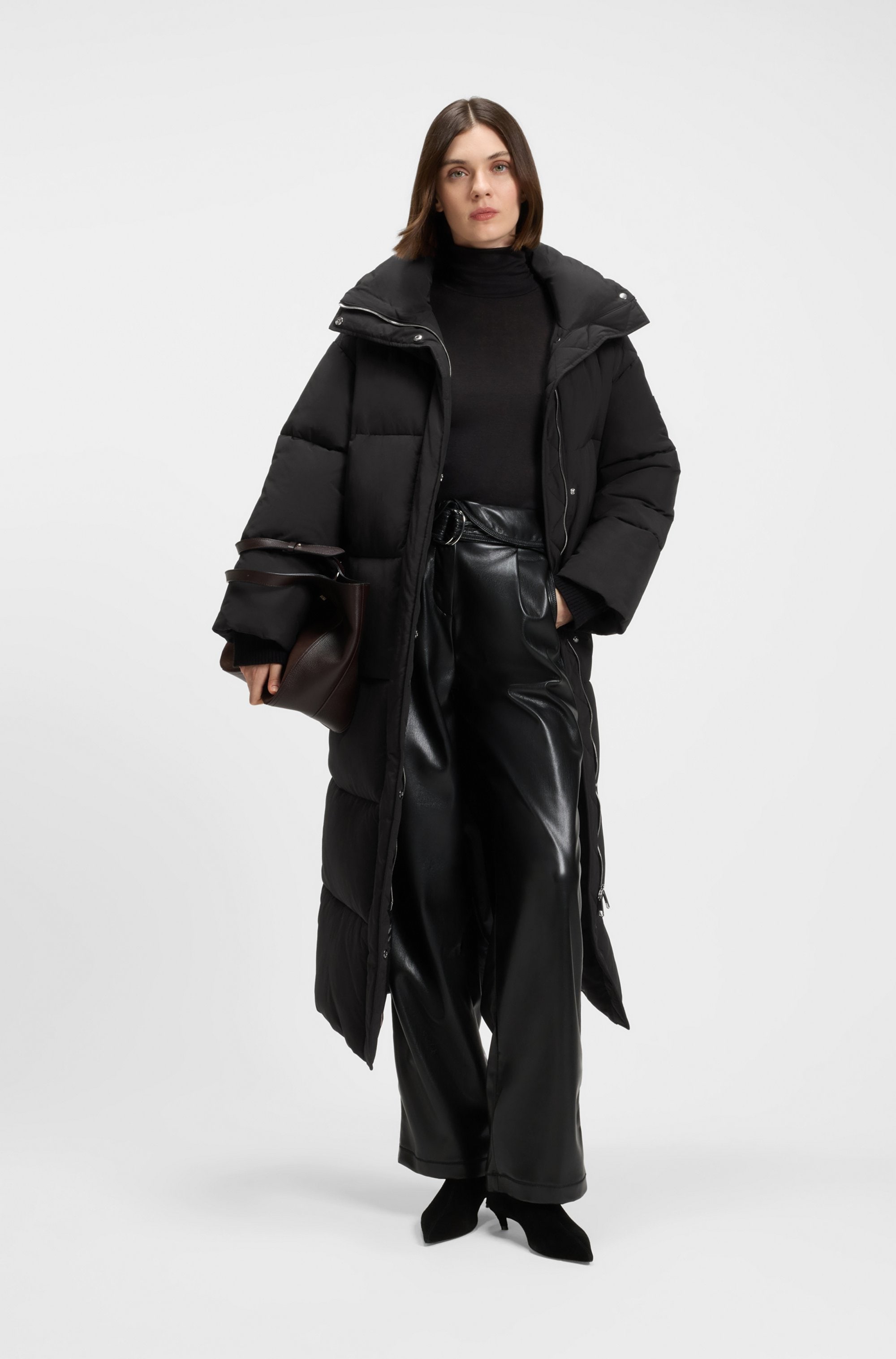 BOSS ORANGE Steppmantel »Pyrani Premium Damenmode« mit Stehkragen, arktischer Parka-Stil