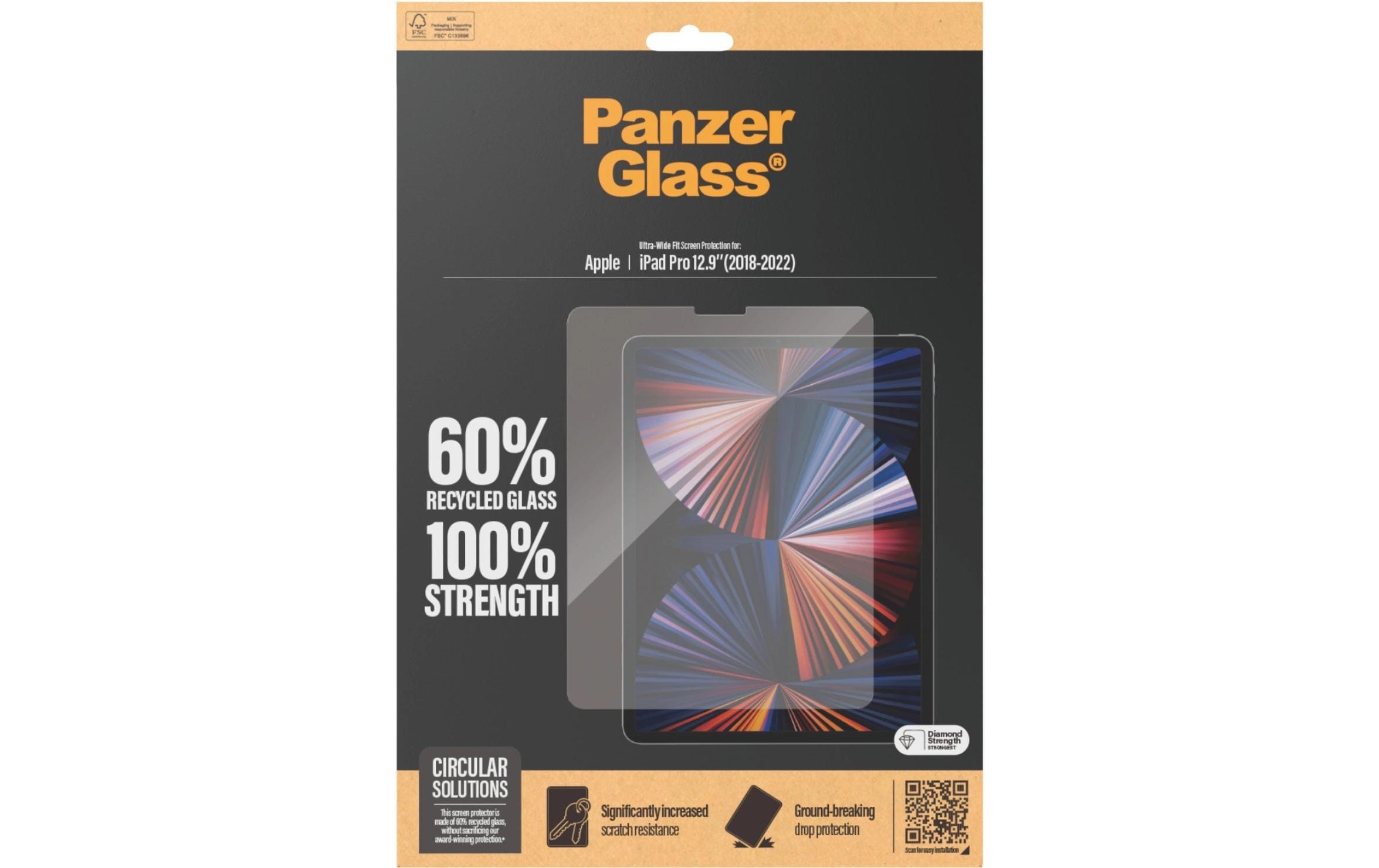 PanzerGlass Film de protection »Ultra-Wide Fit iPad Pro 12,9 (18-22)«