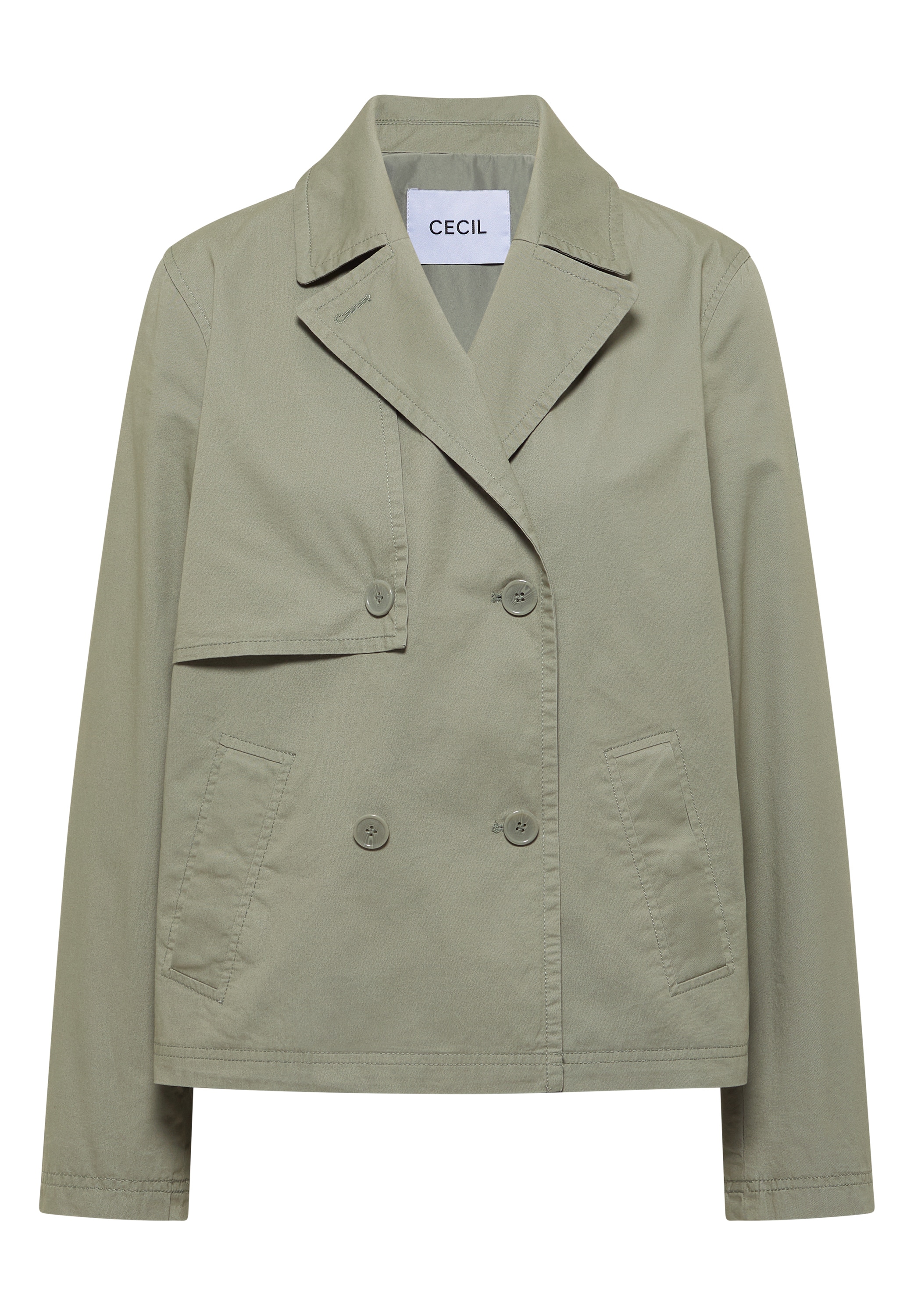 Cecil Veste courte ohne Kapuze Trenchcoat mit Reverskragen