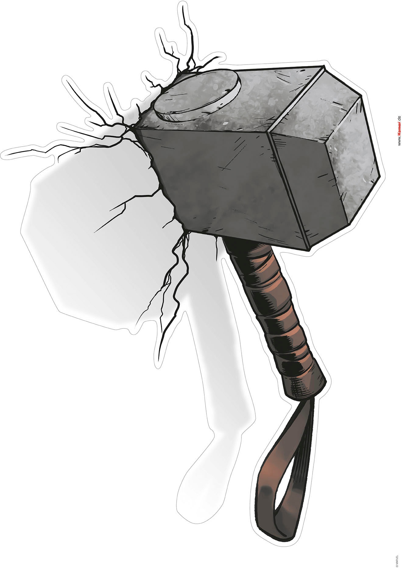 Komar Wandtattoo »Avengers Powerful Weapons - Grösse 50 x 70 cm« selbstklebend, Wandsticker, Kinderzimmer