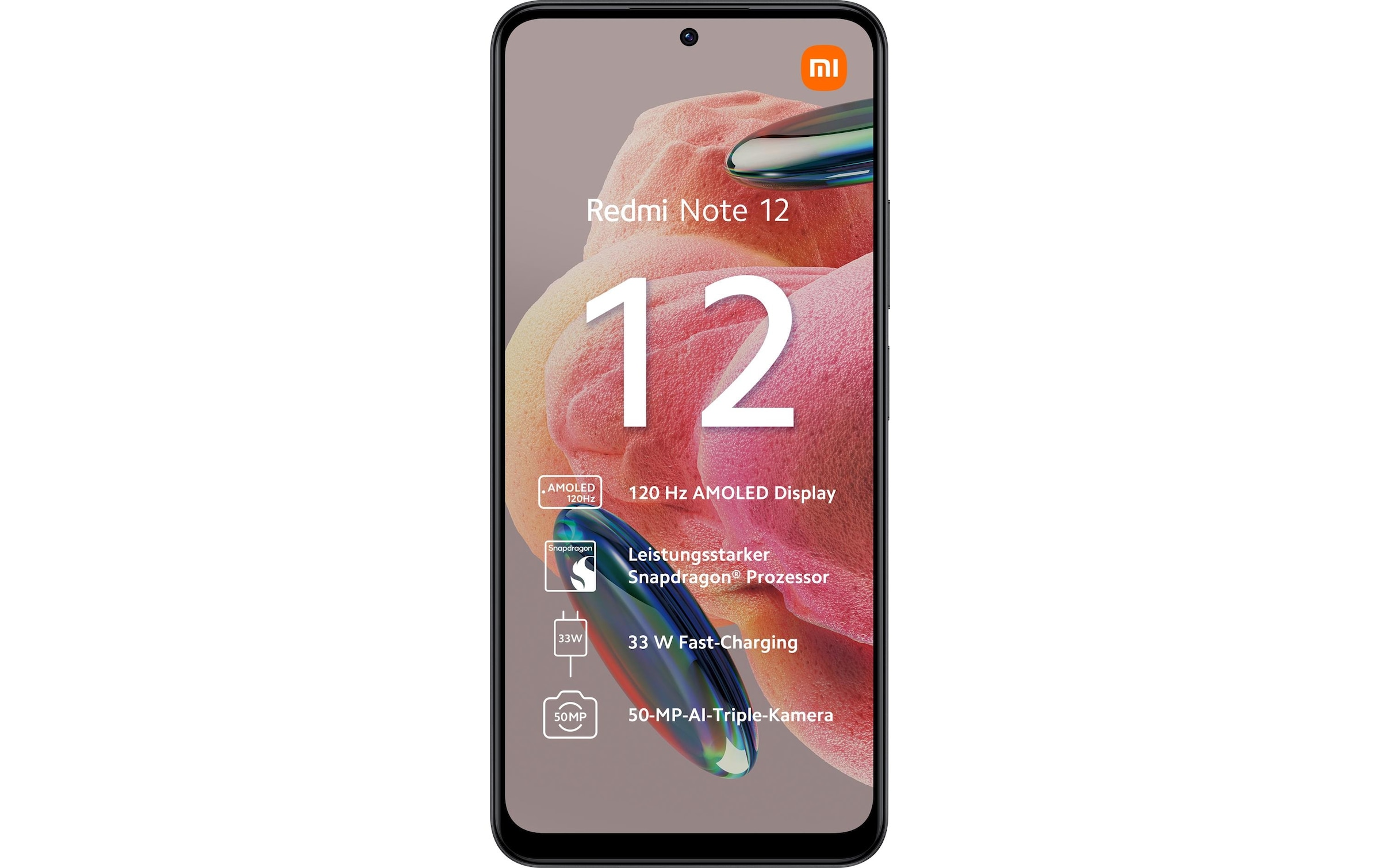 Xiaomi Smartphone »Xiaomi Redmi Note 12 128GB black« Schwarz