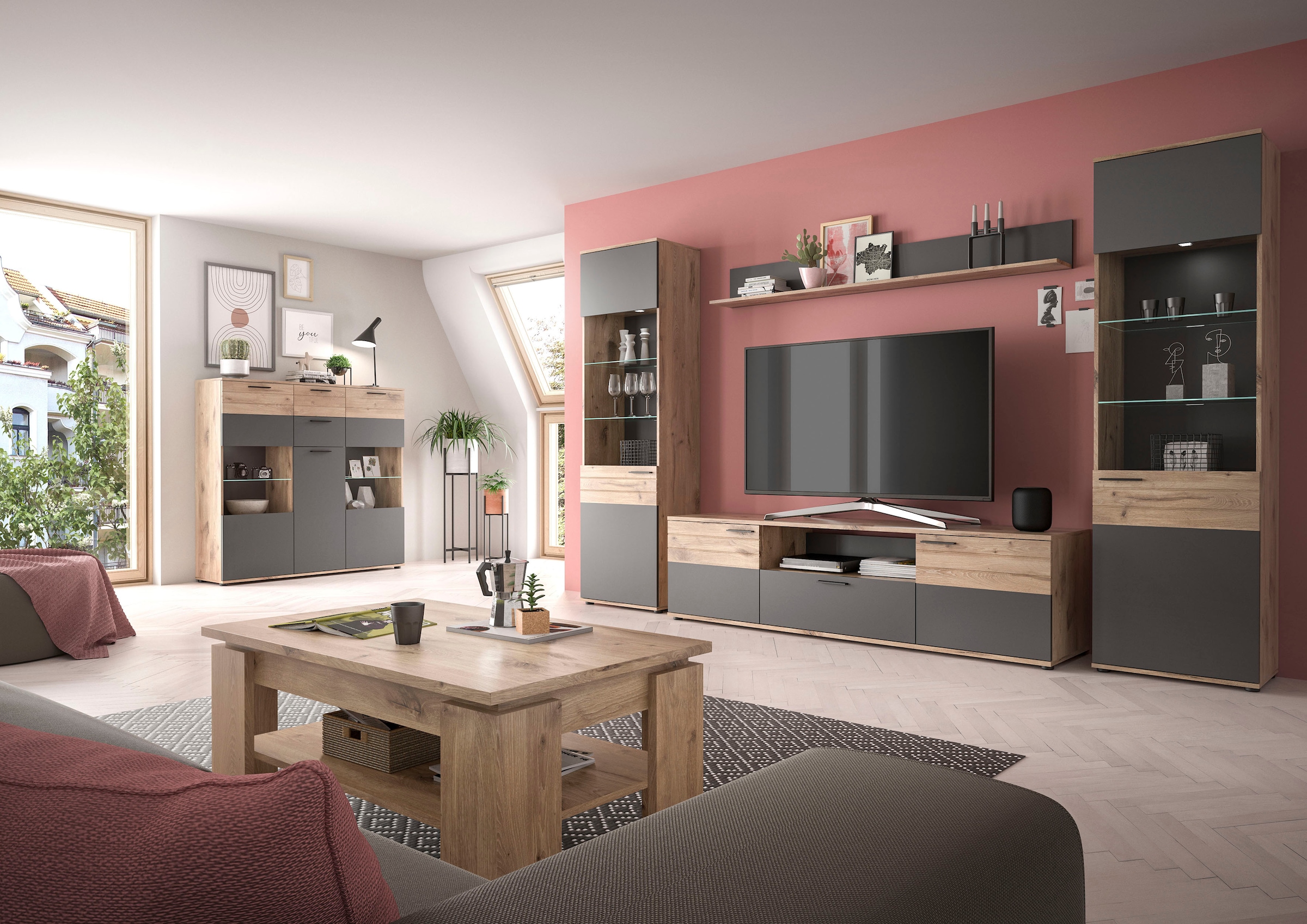 Home affaire Lowboard »Riga« Breite 194 cm