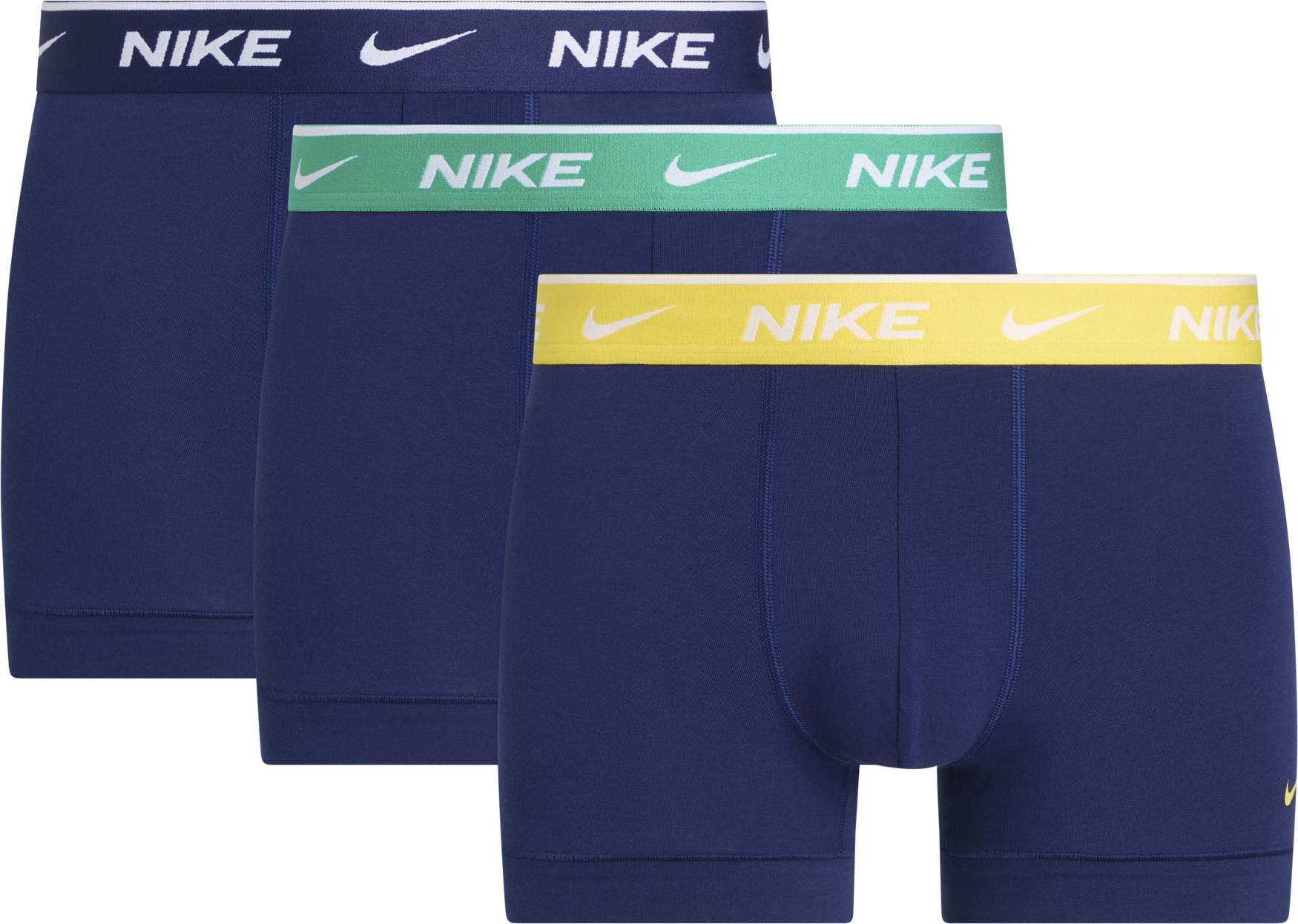NIKE Underwear Tronc »TRUNK 3PK« Packung, 3er, 3 cuis mit farbigem NIKE Logo-Elastikbund