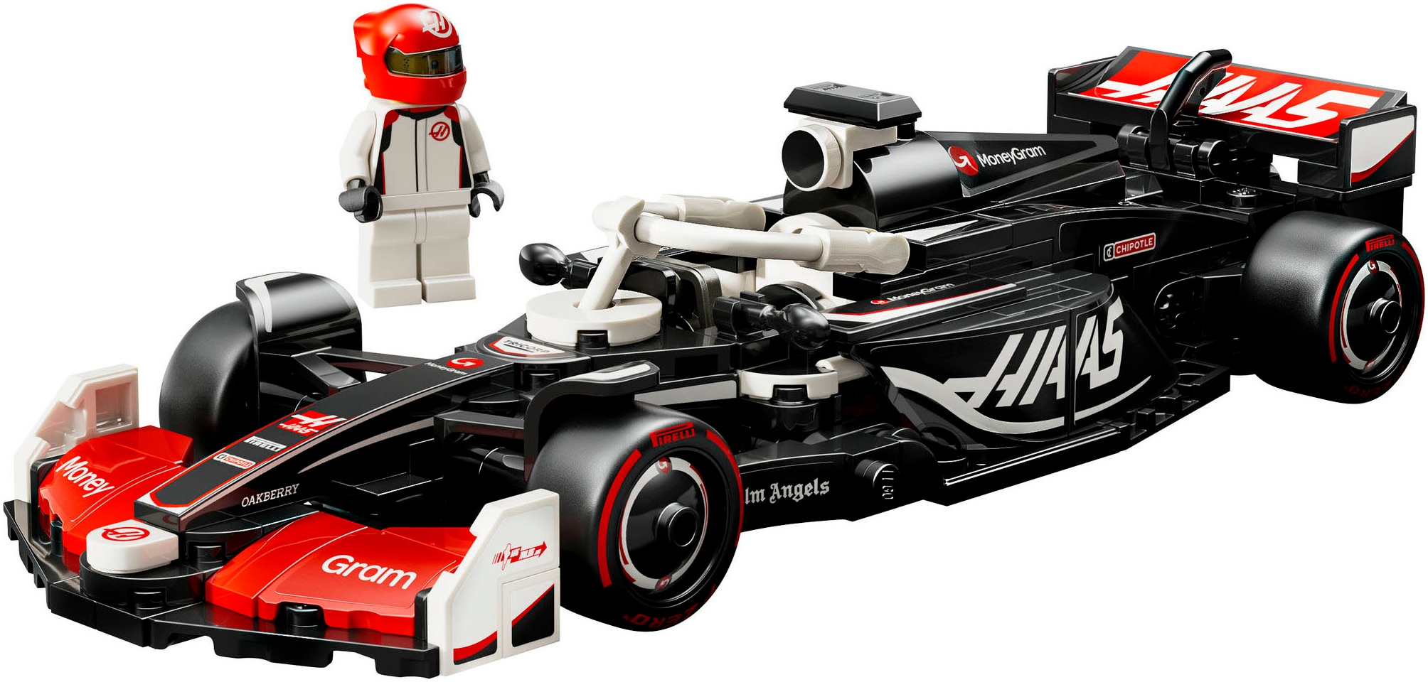 LEGO® Konstruktionsspielsteine »MoneyGram Haas F1® Team VF-24 Rennauto (77250), LEGO® Speed Champions« Made in Europe