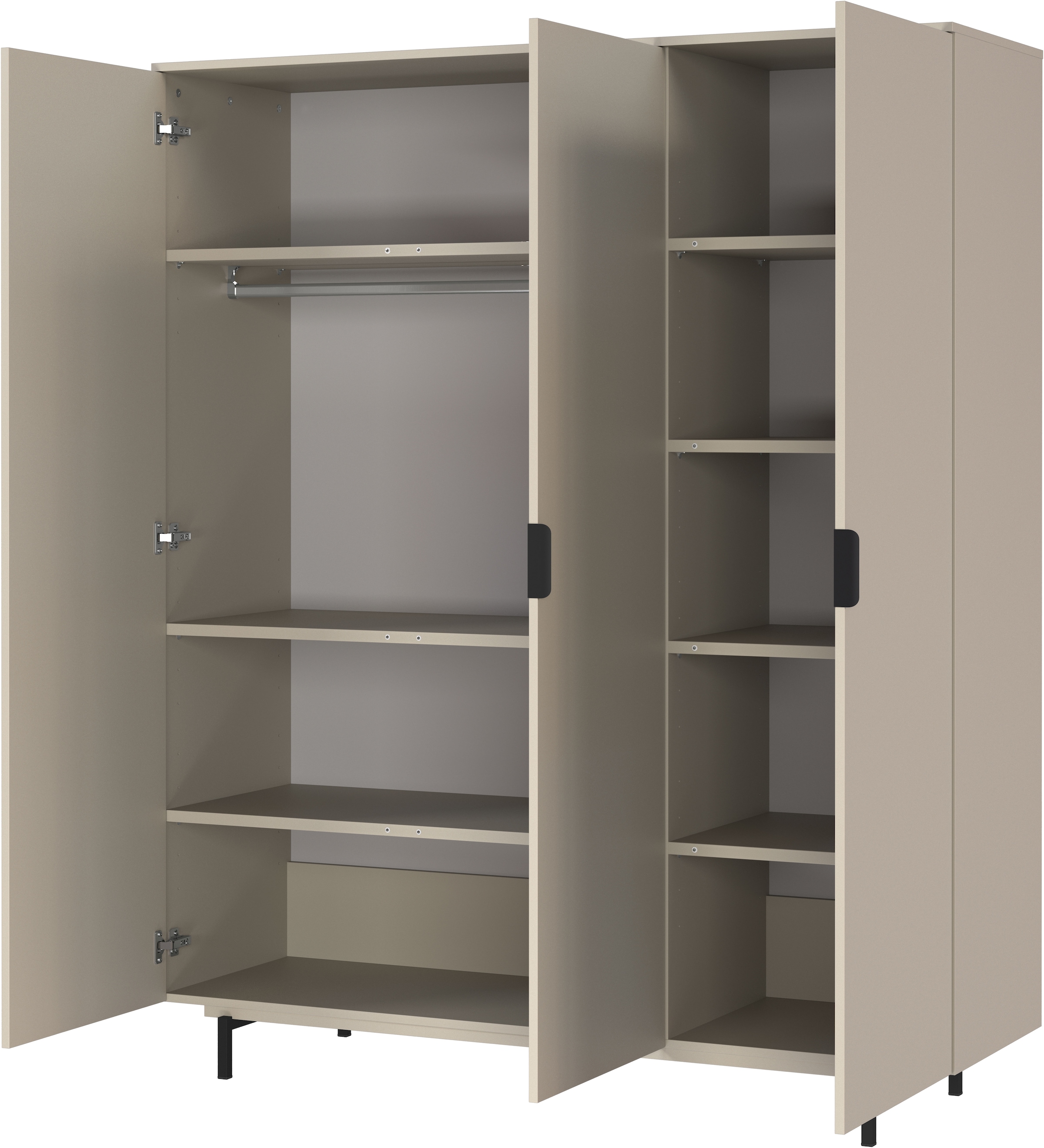 GERMANIA Babymöbel-Set »Tomino« Set, 4 Stk. tlg. modernes Design, mitwachsendes Komplett-Set mit grossem Schrank