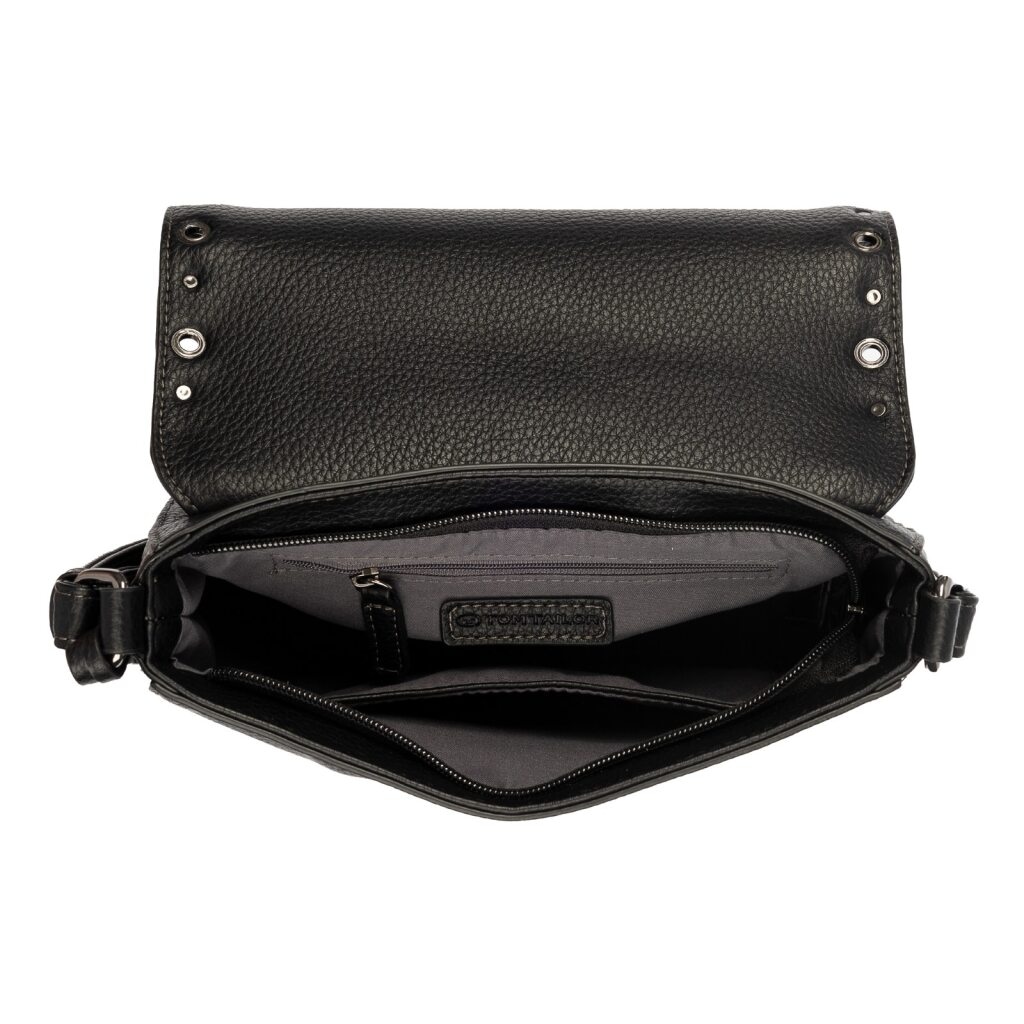TOM TAILOR Sac de selle »Elaria« style western chic avec clous et œillets comme point fort avec pendentif décoratif