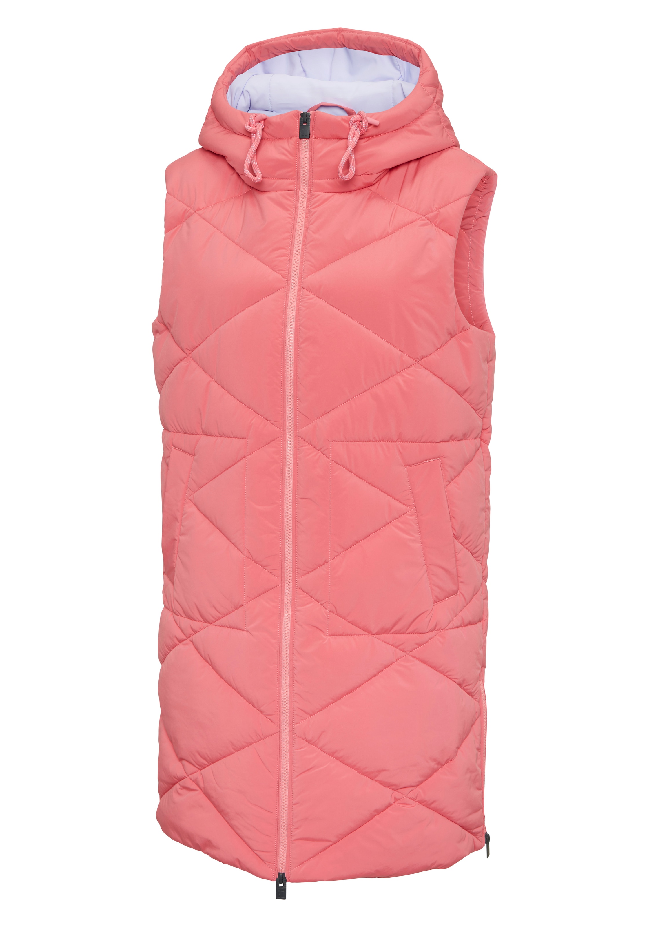 Elbsand Gilet matelassé avec grand imprimé lettré dans le dos