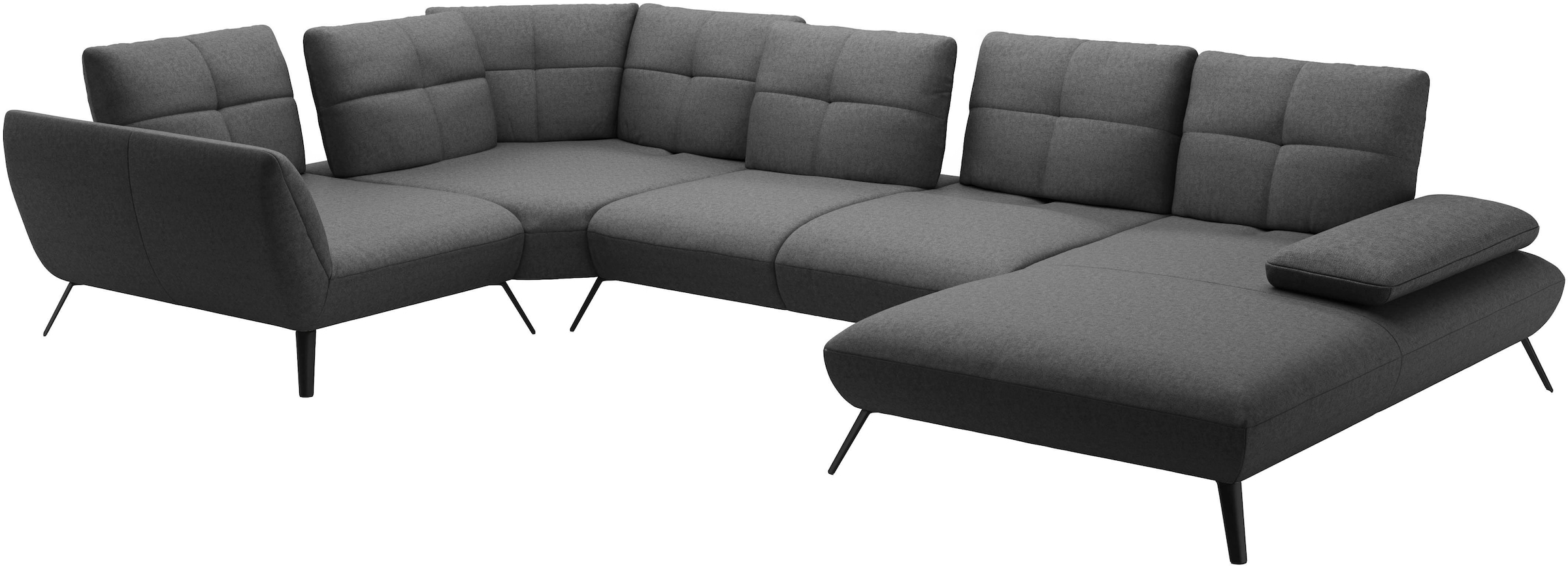 PLACES OF STYLE Paysage de salon »Mikado U-Form« inkl. Sitztiefenverstellung und Armteilverstellung