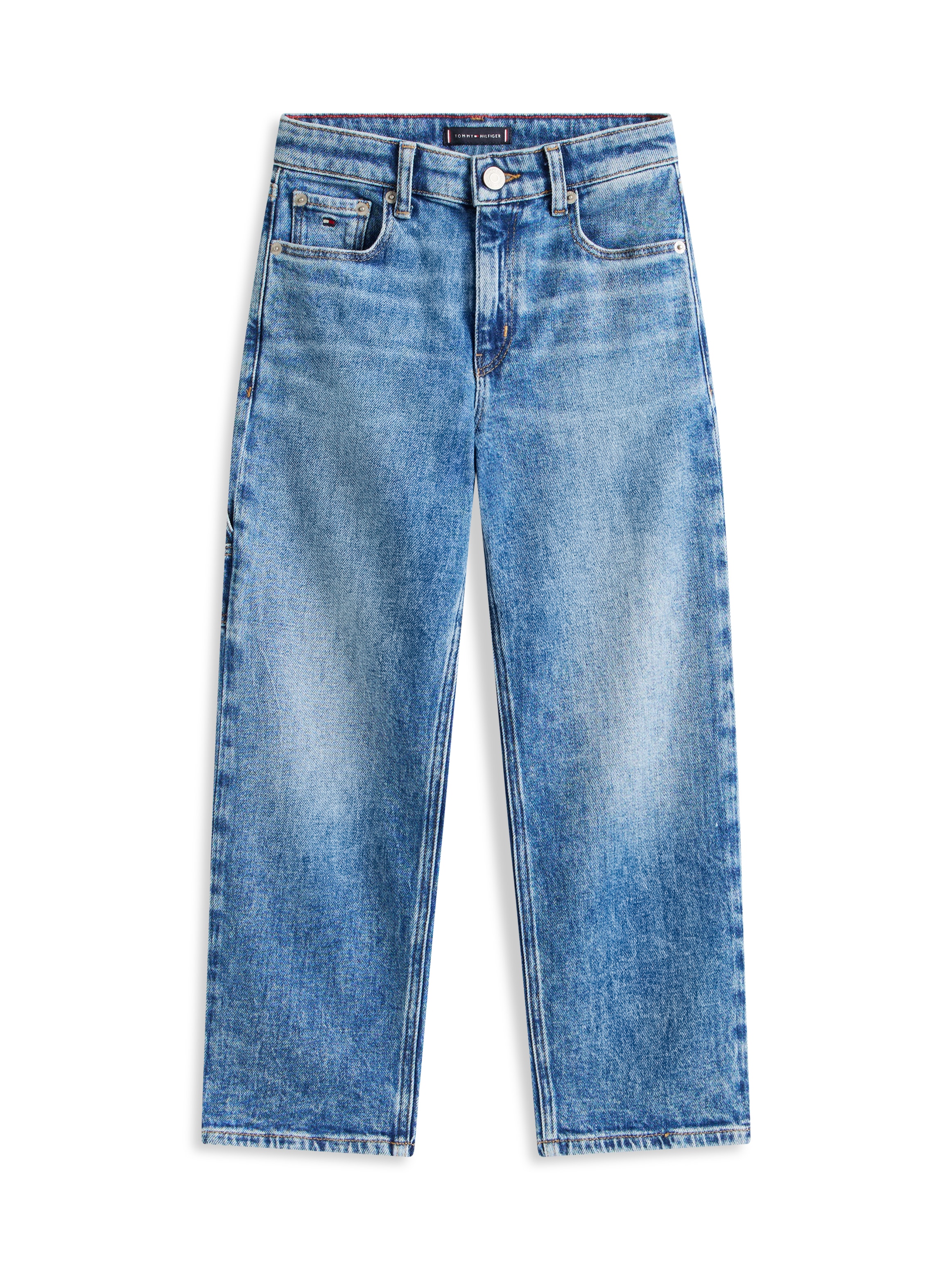Tommy Hilfiger Jeans droit »HERITAGE FLAG BAGGY WORKER JEANS« Regular fit, für Kinder bis 16 Jahre