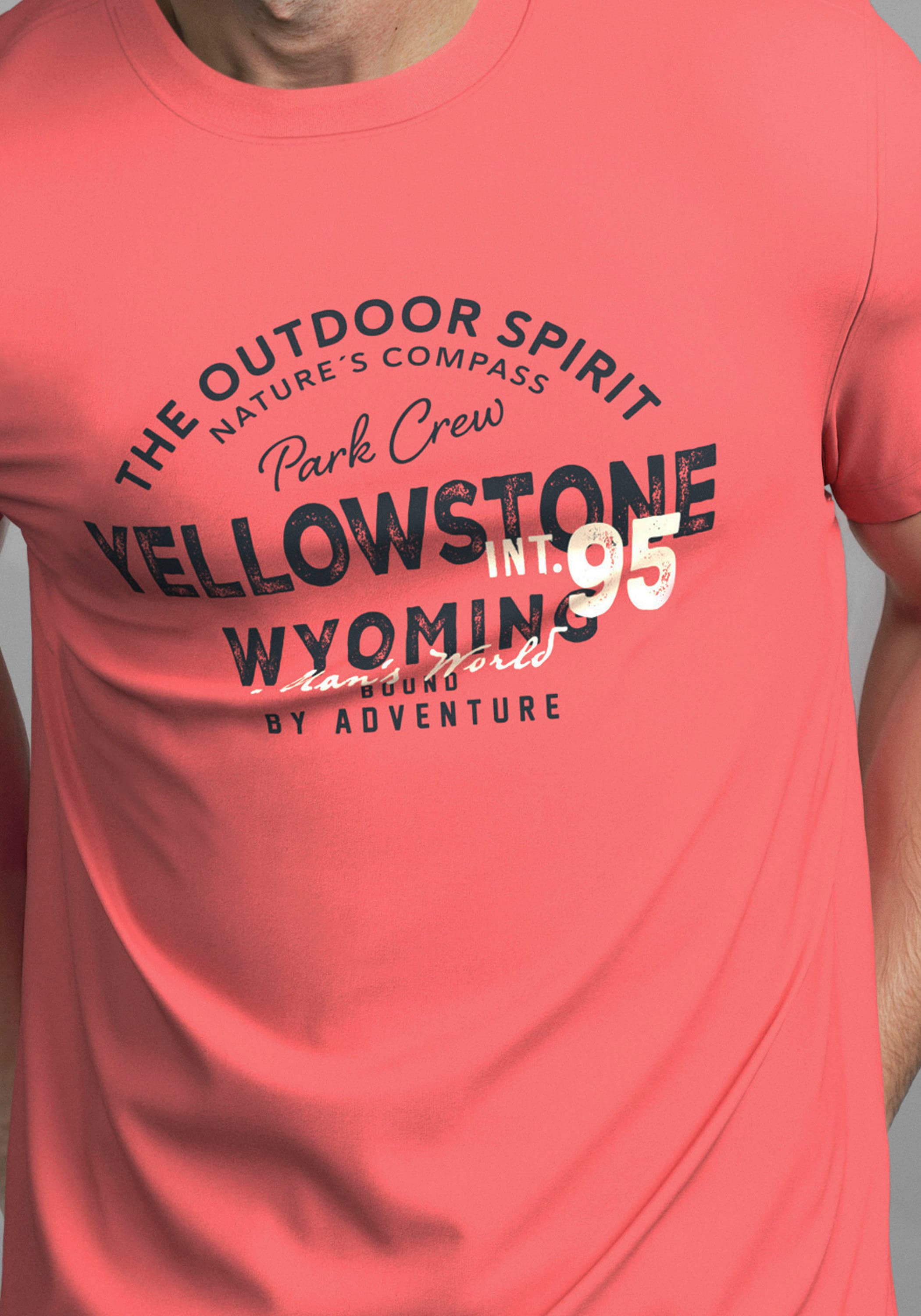 Man's World Shirt à col rond »Neue Kollektion!« mit Print