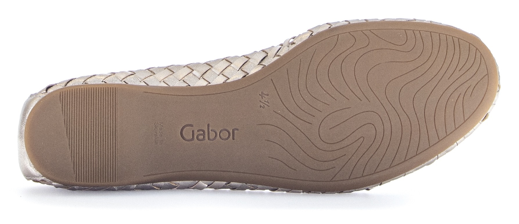 Gabor Ballerine  , Schlupfschuh, Frühlingsschuh, Businessschuh mit tollem Flechtmuster