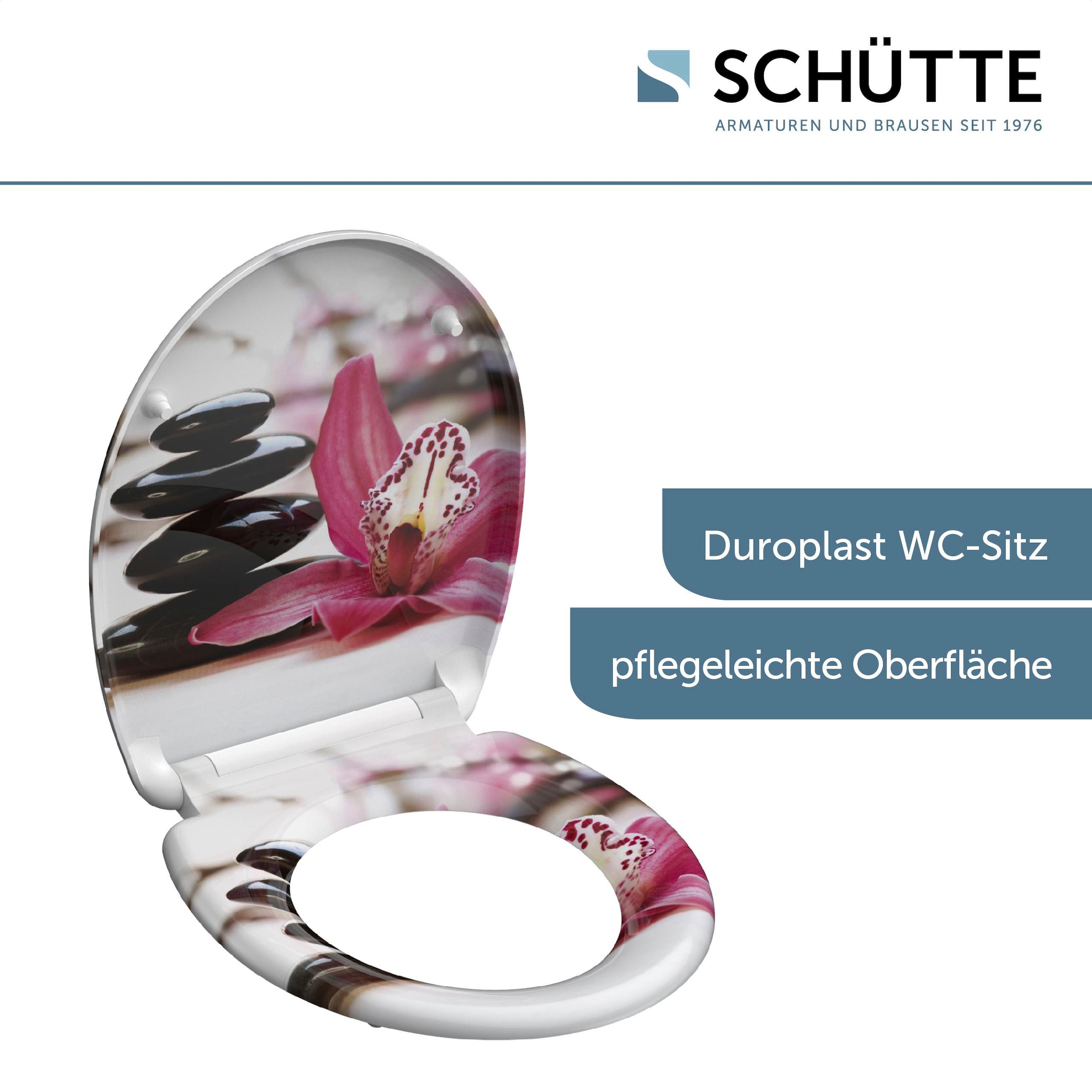 Schütte WC-Sitz »Wellness« Duroplast, mit Absenkautomatik und Schnellverschluss